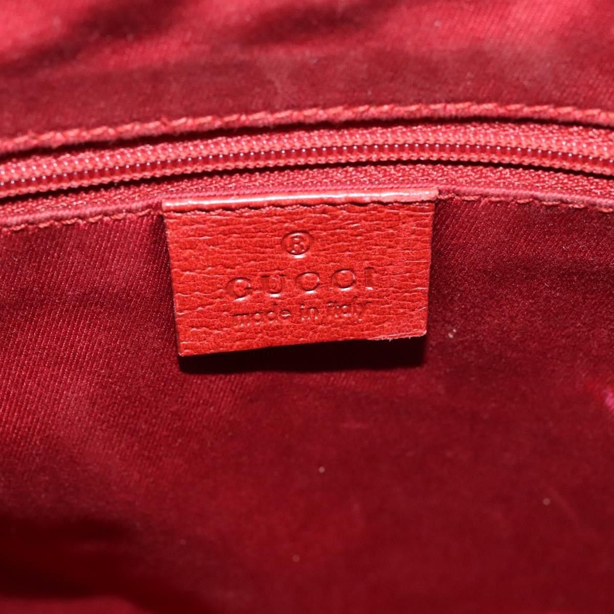 Gucci GUCCI GG Canvas Shoulder Bag Red Size ONE SIZE - 14 Thumbnail