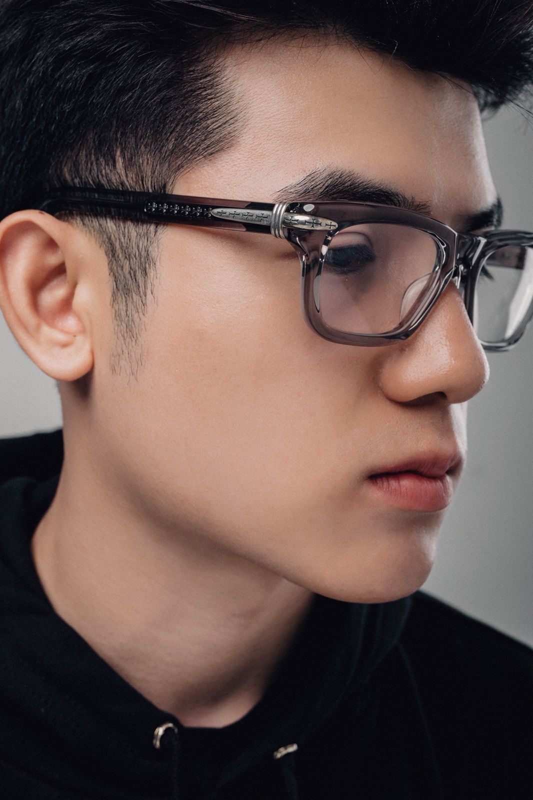 Chrome Hearts CHROME HEARTS TRYPOLEAGAIN GRAPHITE GLASSES Size ONE SIZE - 11 Thumbnail