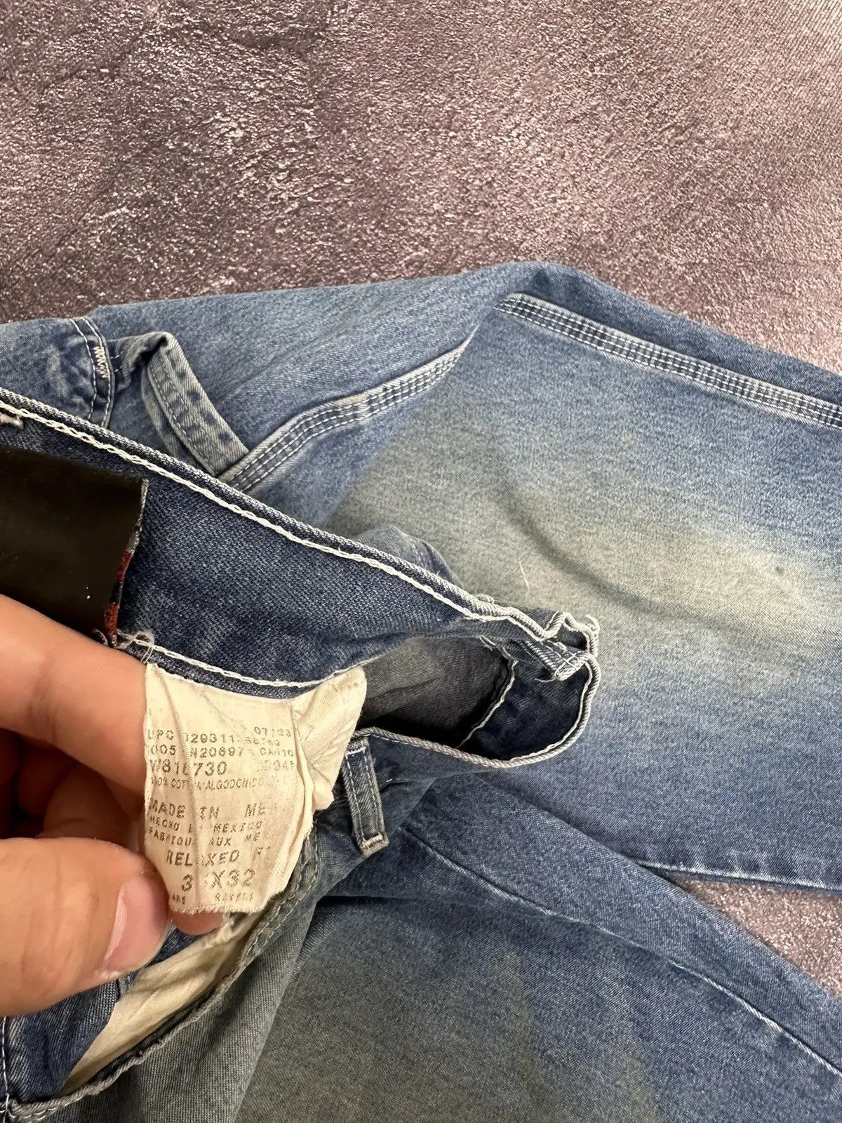 Dickies × Vintage Vintage Dickies Faded Blue Denim Skate Hype Baggy Jeans Size US 36 / EU 52 - 13 Thumbnail