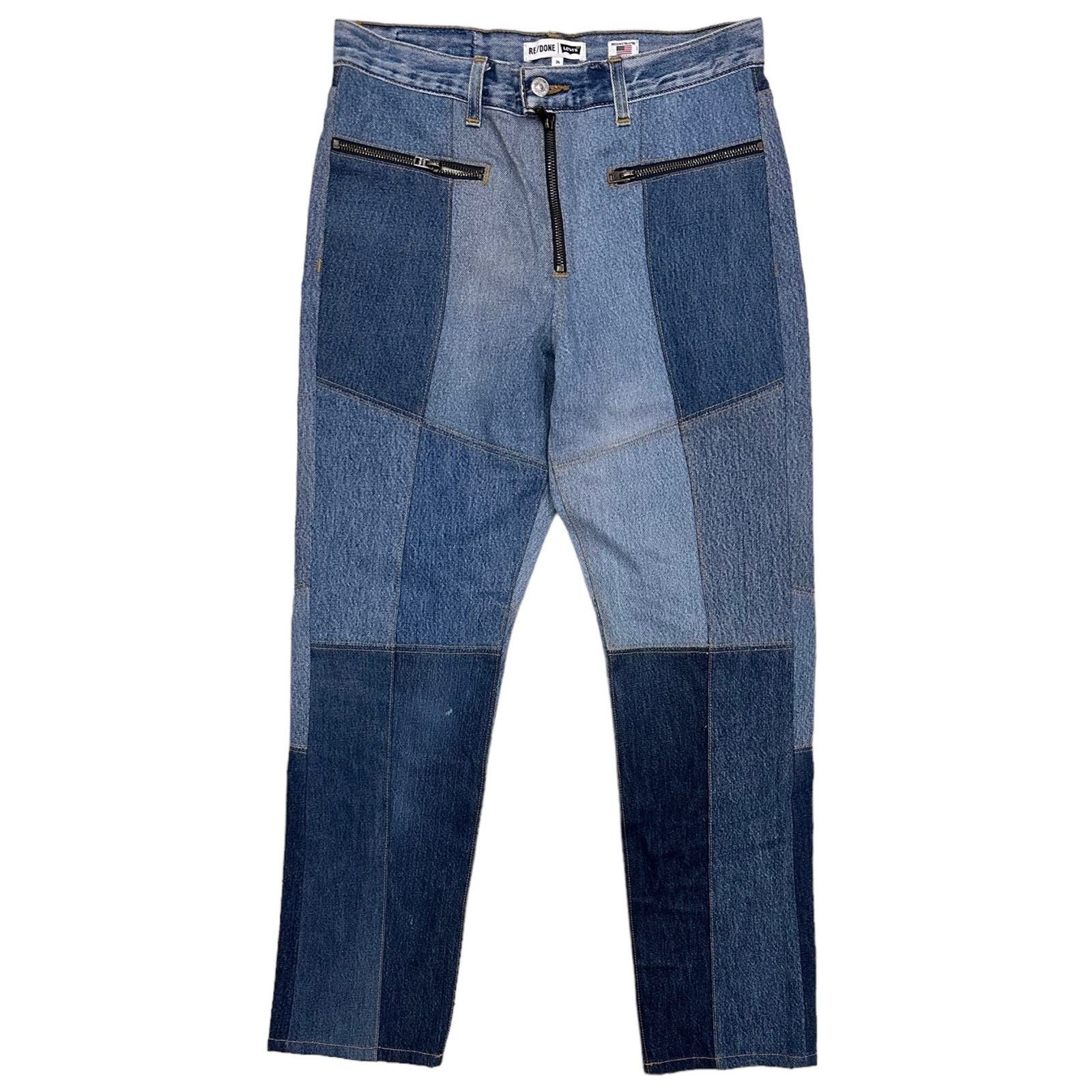 RE/DONE Women's X Levi's Moto Vintage Straight Leg Jean