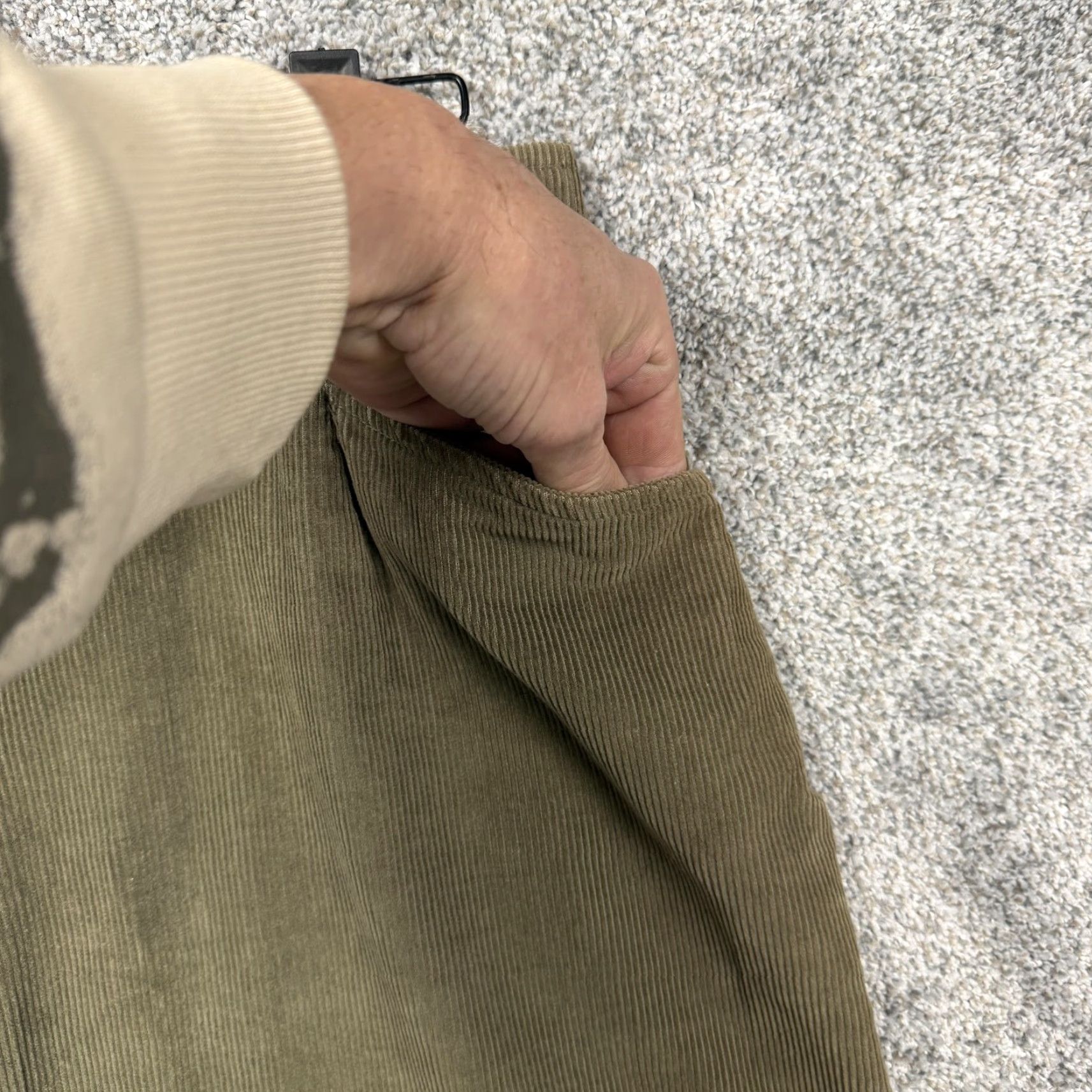 Vintage VTG Kathy Ireland Skirt 6 Tall Green Corduroy Knee Length Vintage Women’s Size 28" / US 6 / IT 42 - 5 Thumbnail