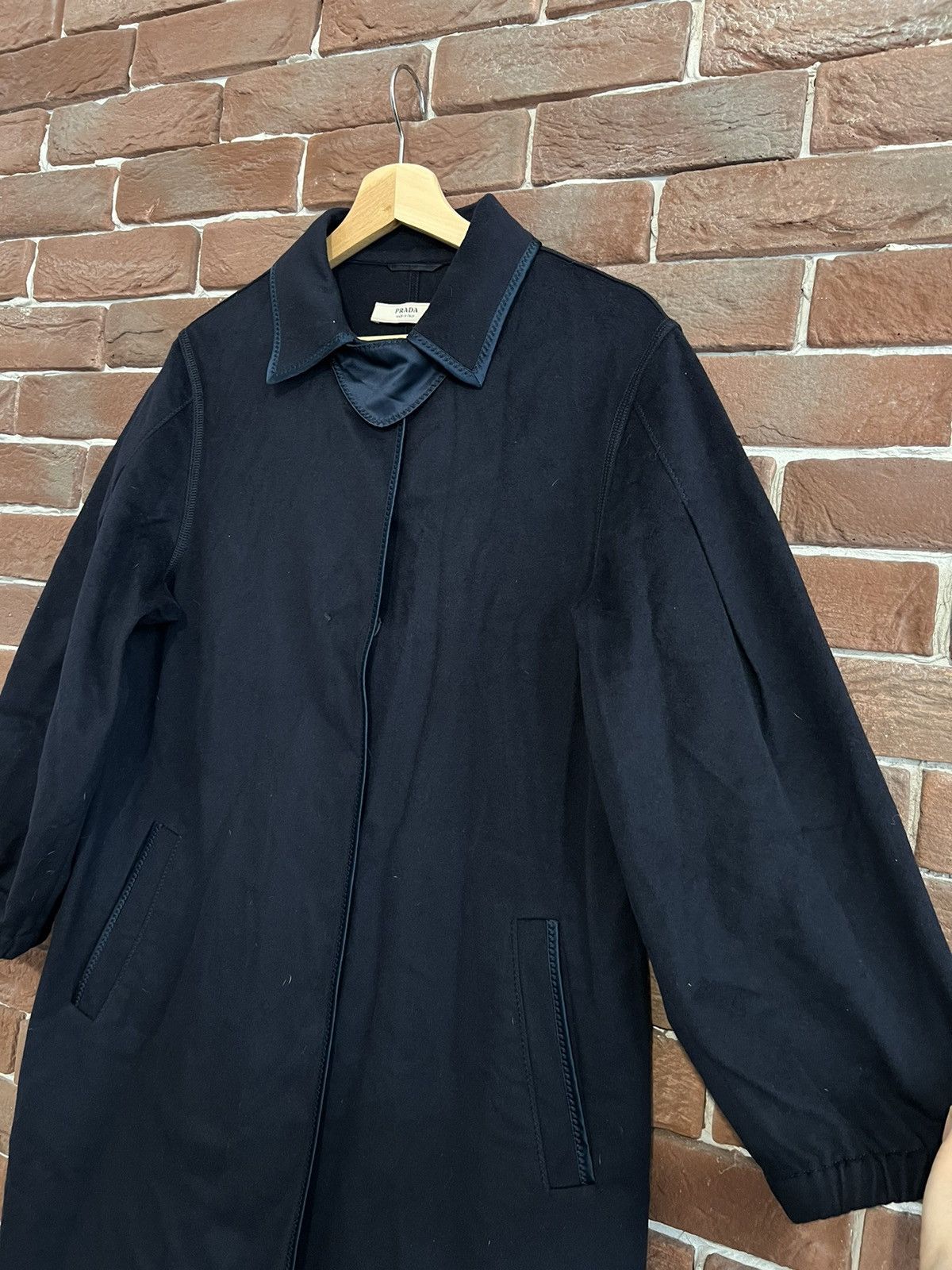 Prada Rare Prada Woman Camel Coat 42 Navy Luxury Classy Fashion Size M / US 6-8 / IT 42-44 - 7 Thumbnail