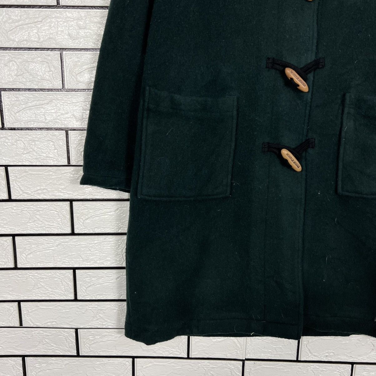 Vintage THE SCOTCH HOUSE Green Hooded Duffle Coat #4140-C189 Size US L / EU 52-54 / 3 - 6 Thumbnail