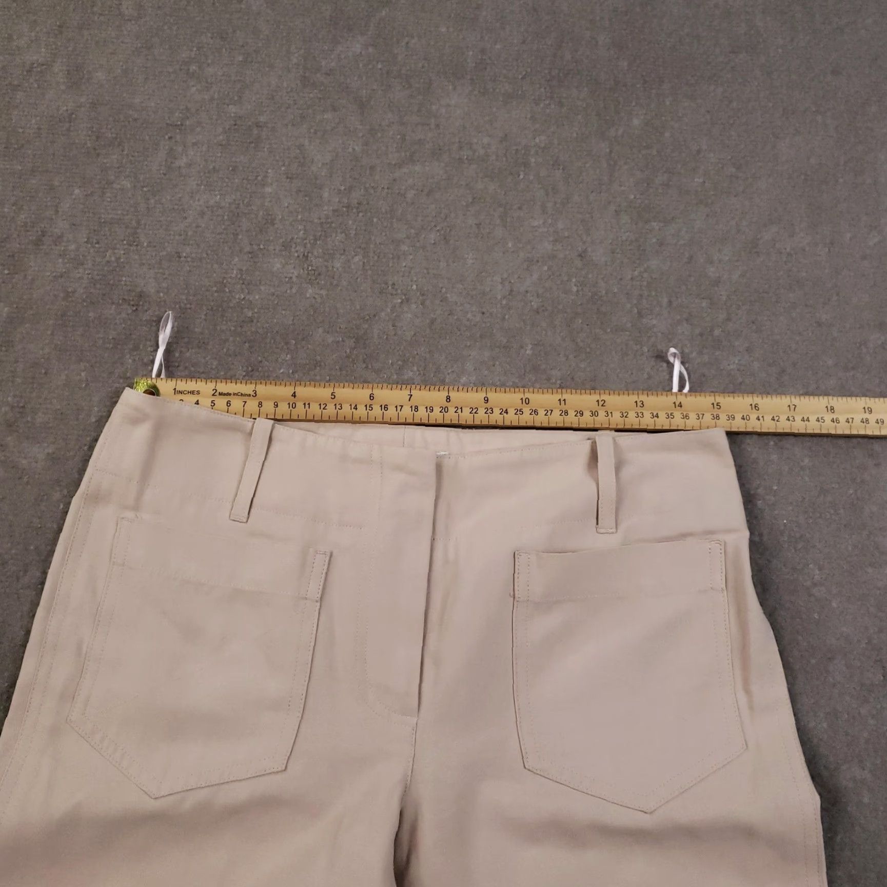 Vintage VINTAGE Chloé Pants Womens FR 38 Pants Beige Bootcut Zip Fly Pockets 30x31 Made in France Womens Size 26" / US 2 / IT 38 - 6 Thumbnail