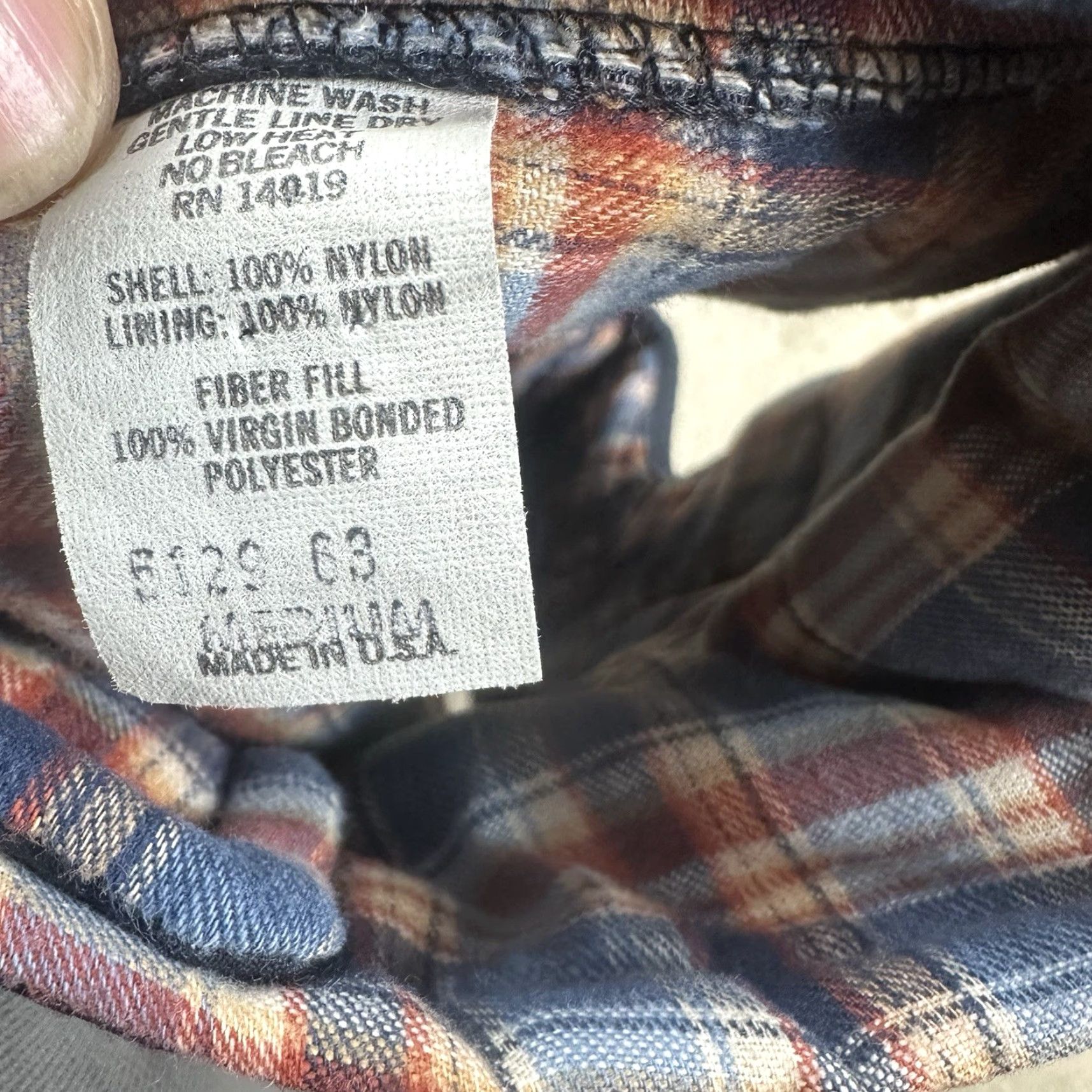 Vintage VINTAGE Wear-Guard Puffer Vest Mens Medium Blue Brown Plaid 80s USA Quilted Size US M / EU 48-50 / 2 - 6 Thumbnail