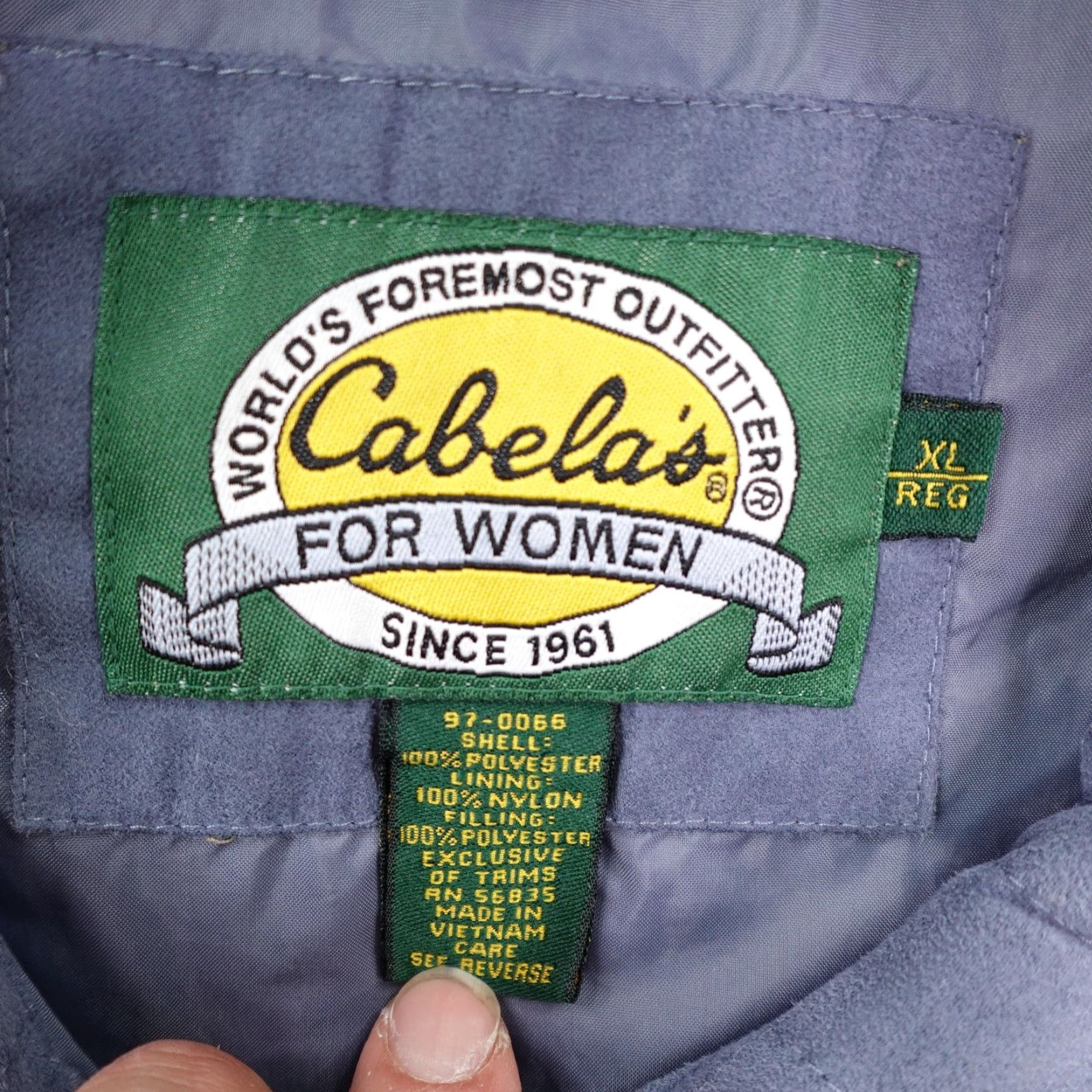 Vintage VINTAGE Cabela's Jacket Womens XL Purple Diamond Quilted Polyester Suede Button Up Coat Size XL / US 12-14 / IT 48-50 - 7 Thumbnail