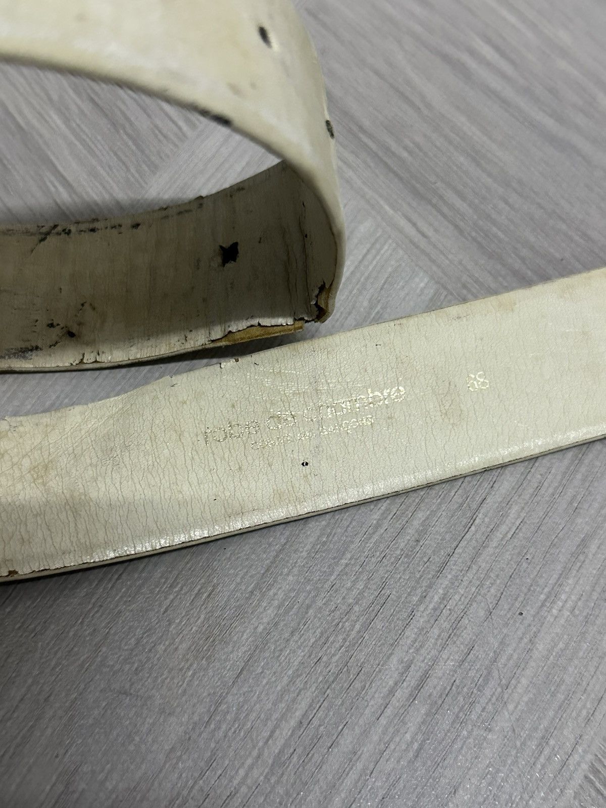 Comme des Garcons Homme Plus Robe de Chambre Comme des Garçons Leather Distressed Belt Size ONE SIZE - 5 Thumbnail