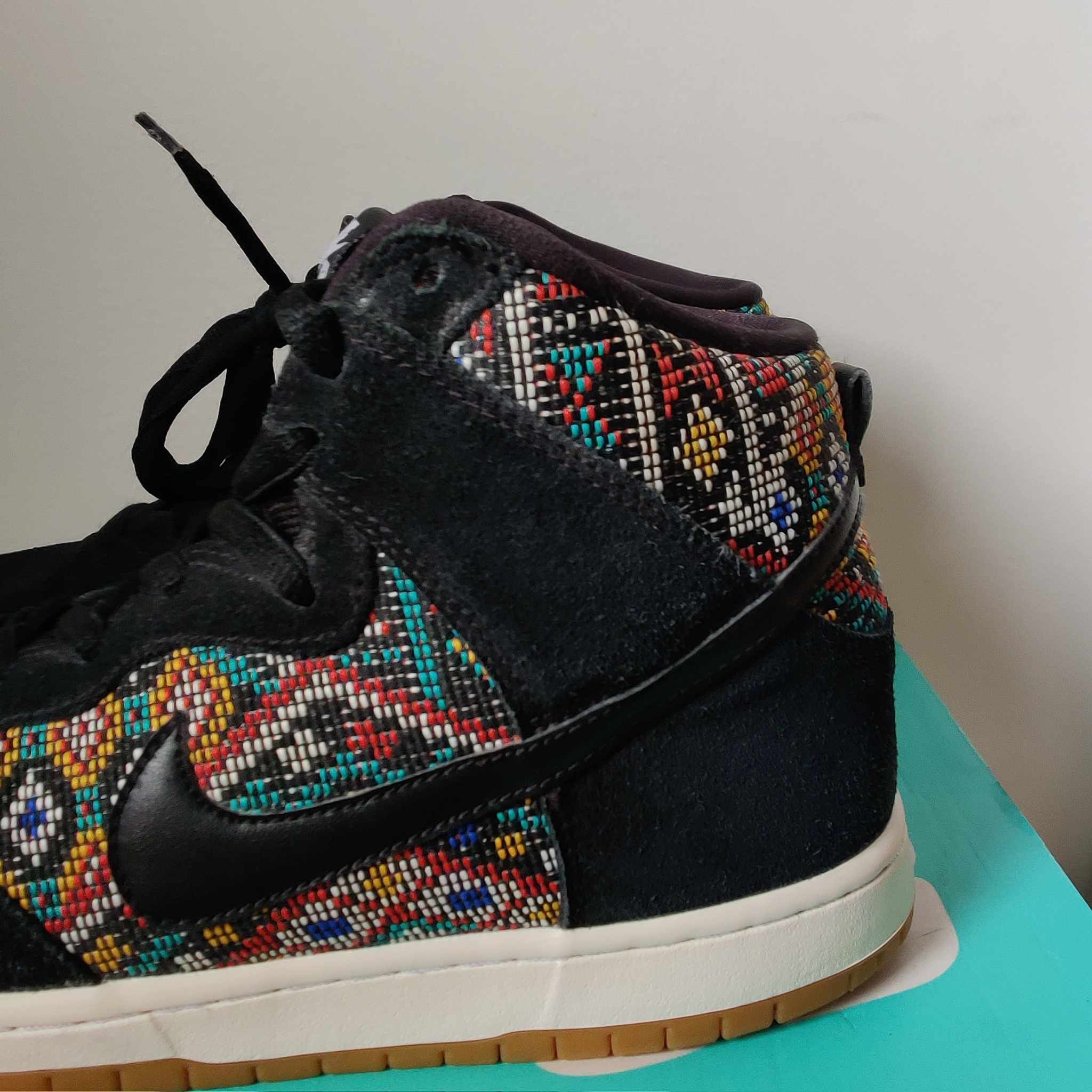Nike Nike SB Dunk High Premium ‘Seat Cover’ Aztec Geometry Suede Size US 10.5 / EU 43-44 - 6 Thumbnail
