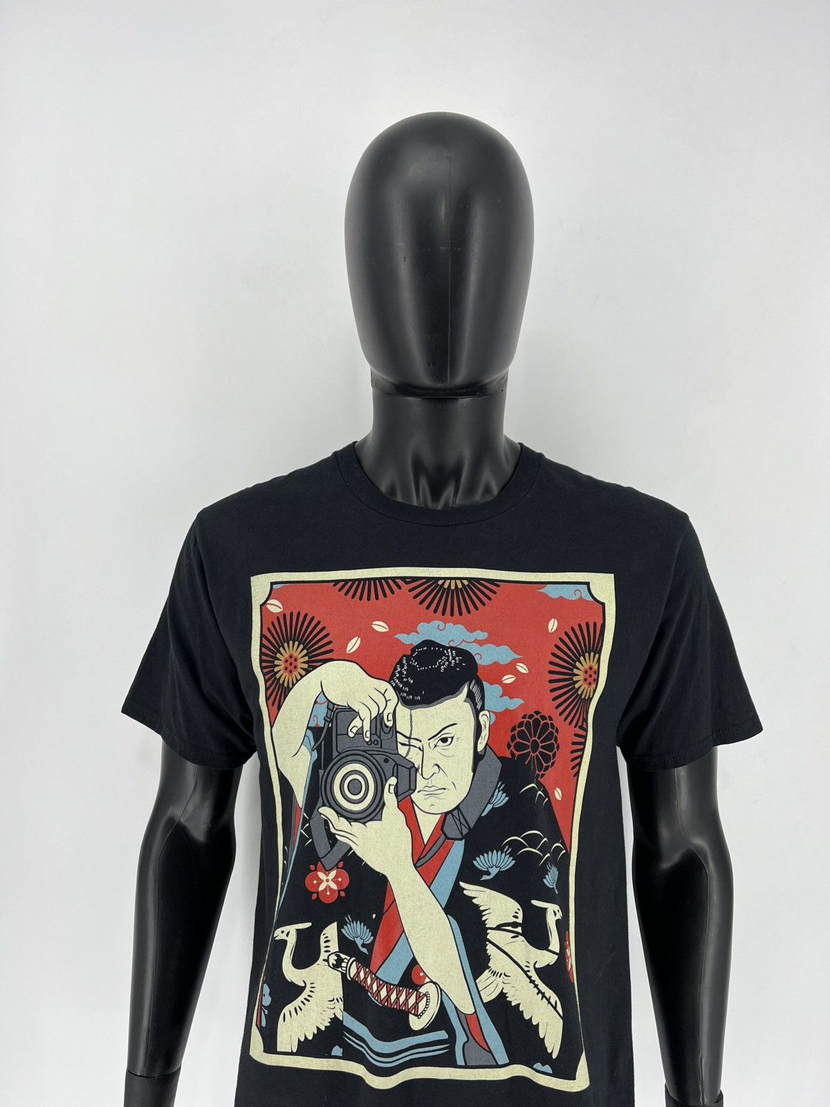 Anime × Vintage Vintage Y2K Photographer Anima Face Tee Art Streetwear Size US L / EU 52-54 / 3 - 1 Thumbnail