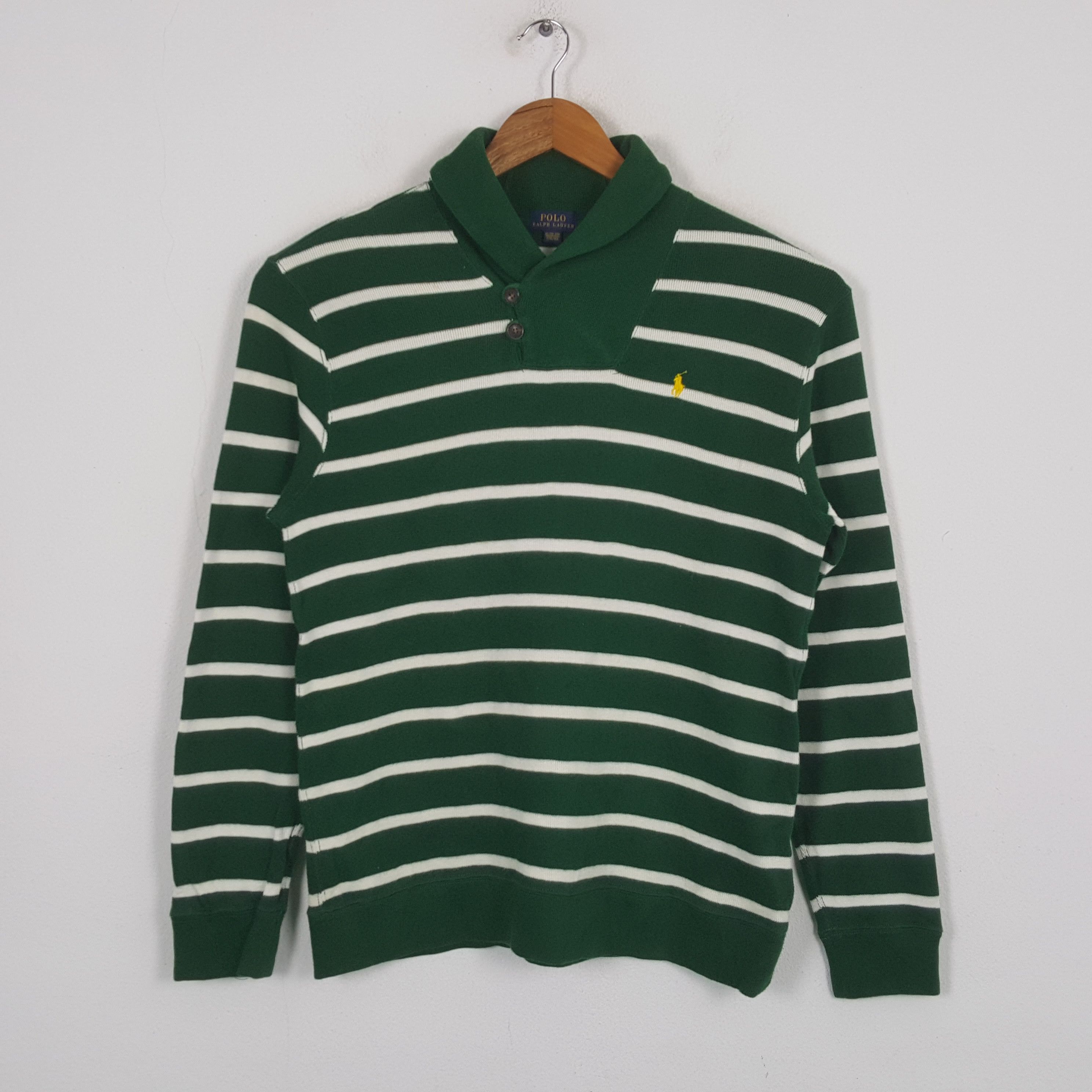 Polo Ralph Lauren × Vintage Vintage POLO by RALPH LAUREN Fashion Sweatshirt C287N15 Size US M / EU 48-50 / 2 - 1 Thumbnail