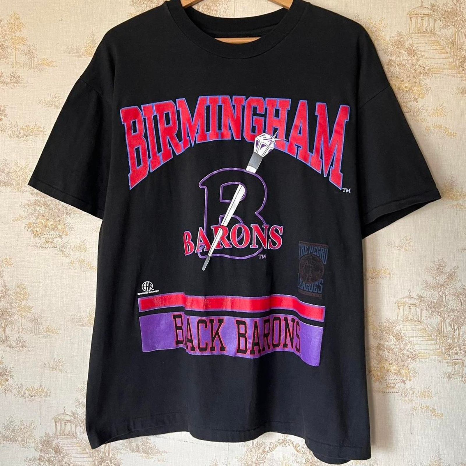 Vintage Vintage 90s Birmingham Black Barons Tee | Negro League | XL Size US XL / EU 56 / 4 - 1 Thumbnail
