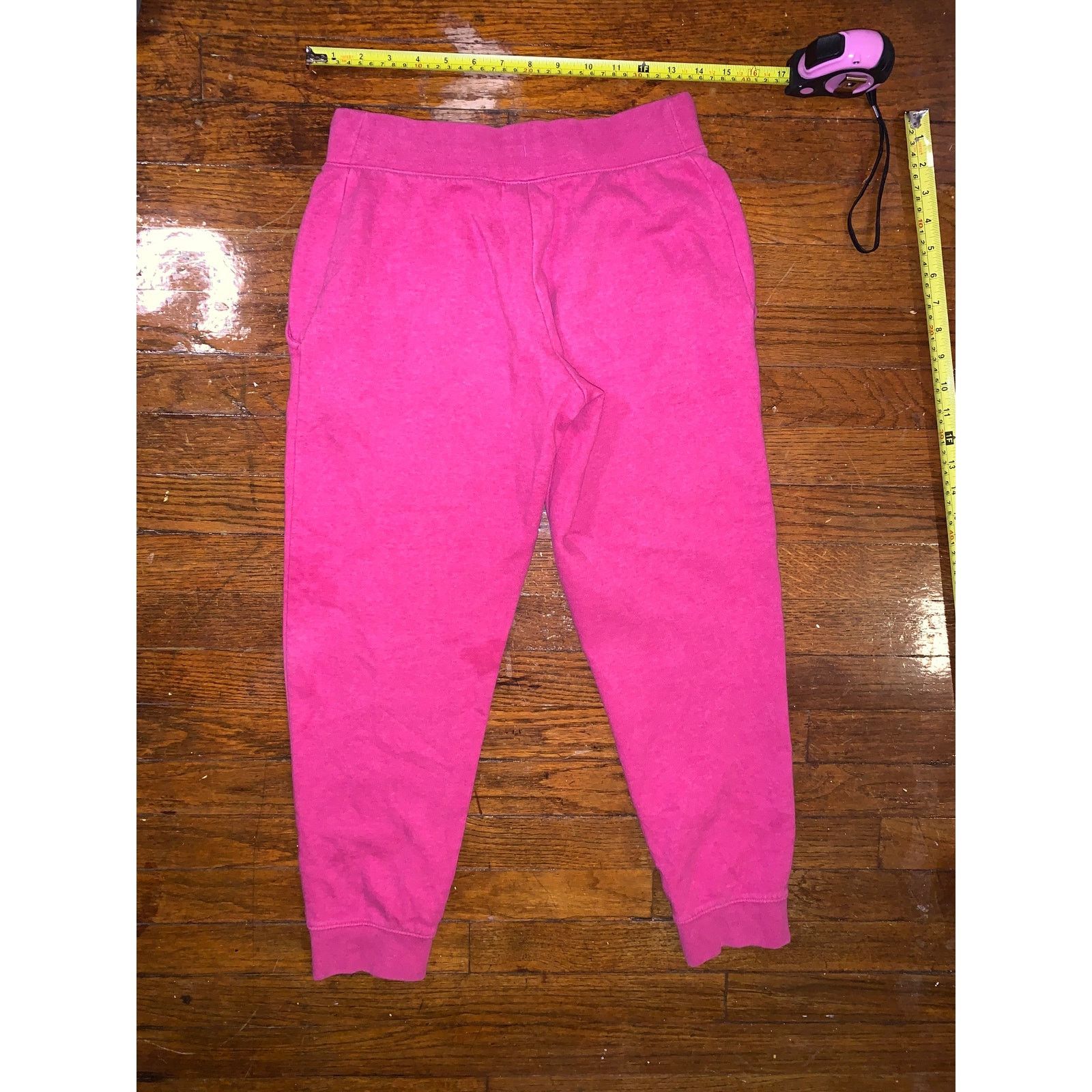 Nike Nike Club Fleece Joggers Pink Womens Large Cropped 25 Inseam Size 26" / US 2 / IT 38 - 8 Thumbnail