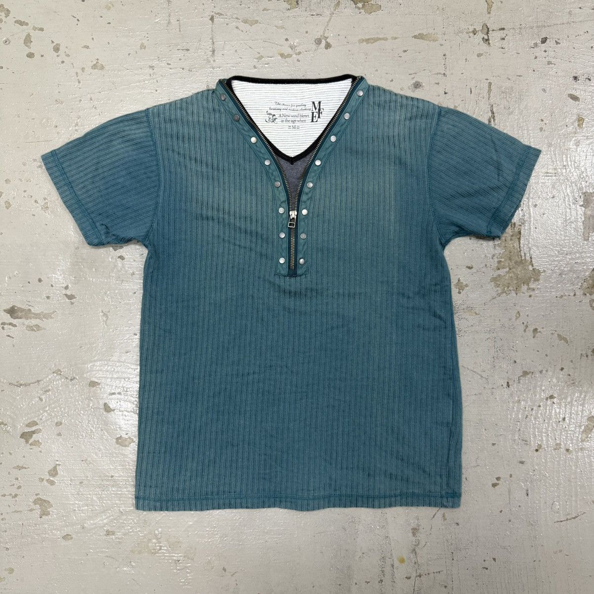 14th Addiction Double Layer Henley Half Full Zipper Tee Satoshi Size US S / EU 44-46 / 1 - 1 Thumbnail