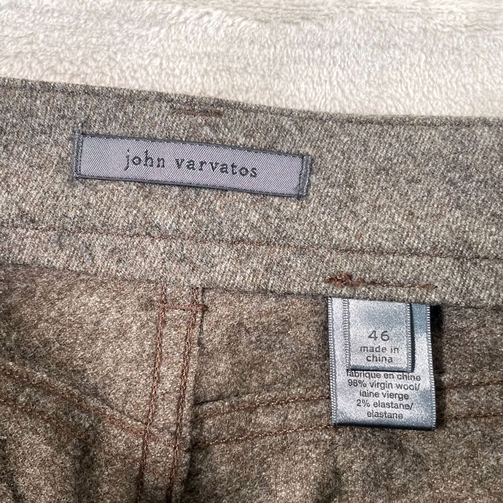 John Varvatos John Varvatos Collection Cargo Trousers Pants Men 46 (US 34x30) Brown Wool NWOT Size US 32 / EU 48 - 2 Thumbnail