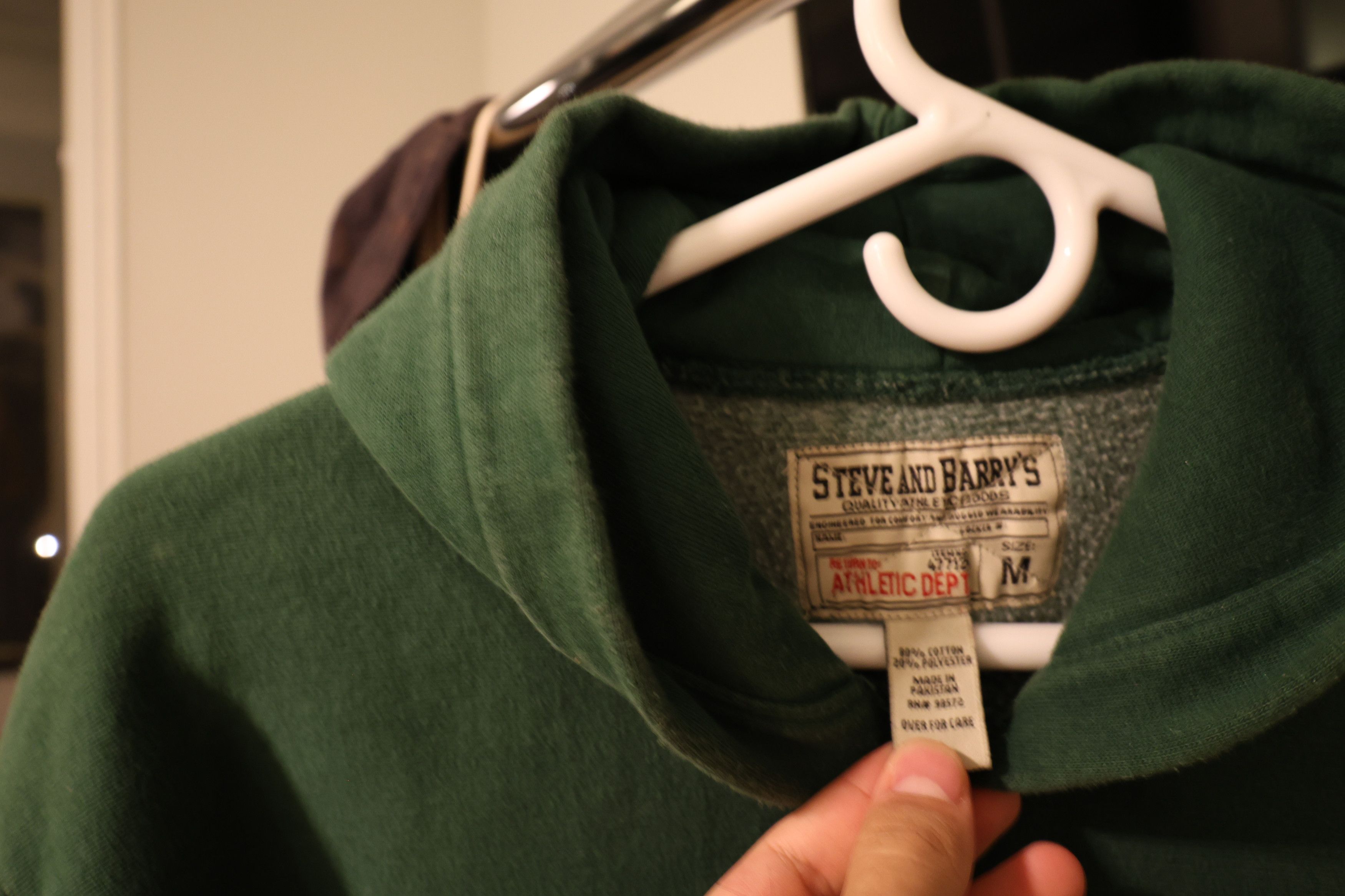 Steve And Barrys Michigan State Dark Green Hoodie Size US L / EU 52-54 / 3 - 3 Thumbnail