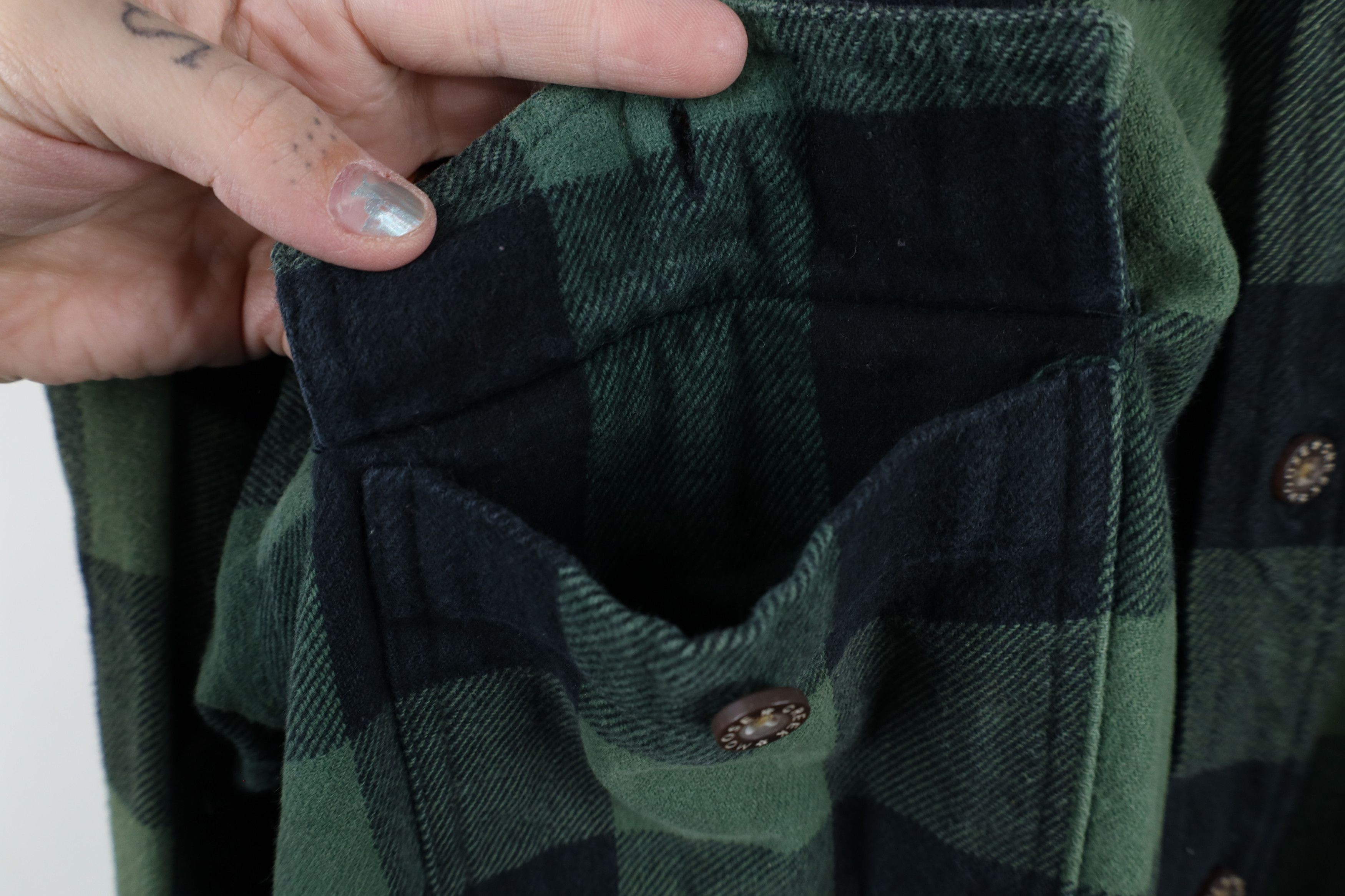 Vintage Vintage 90s Streetwear Heavyweight Flannel Button Shirt Size US XXL / EU 58 / 5 - 9 Thumbnail