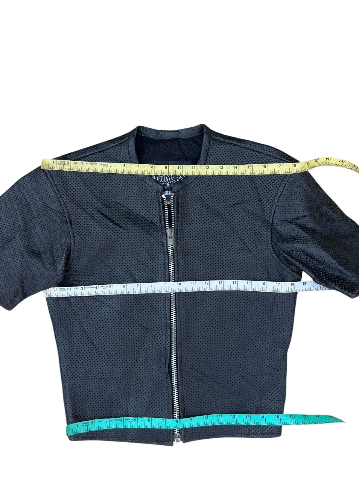 Leather Vintage Bikers Corin Motors Japan Patina Mesh Leather Shirt Size US S / EU 44-46 / 1 - 2 Thumbnail