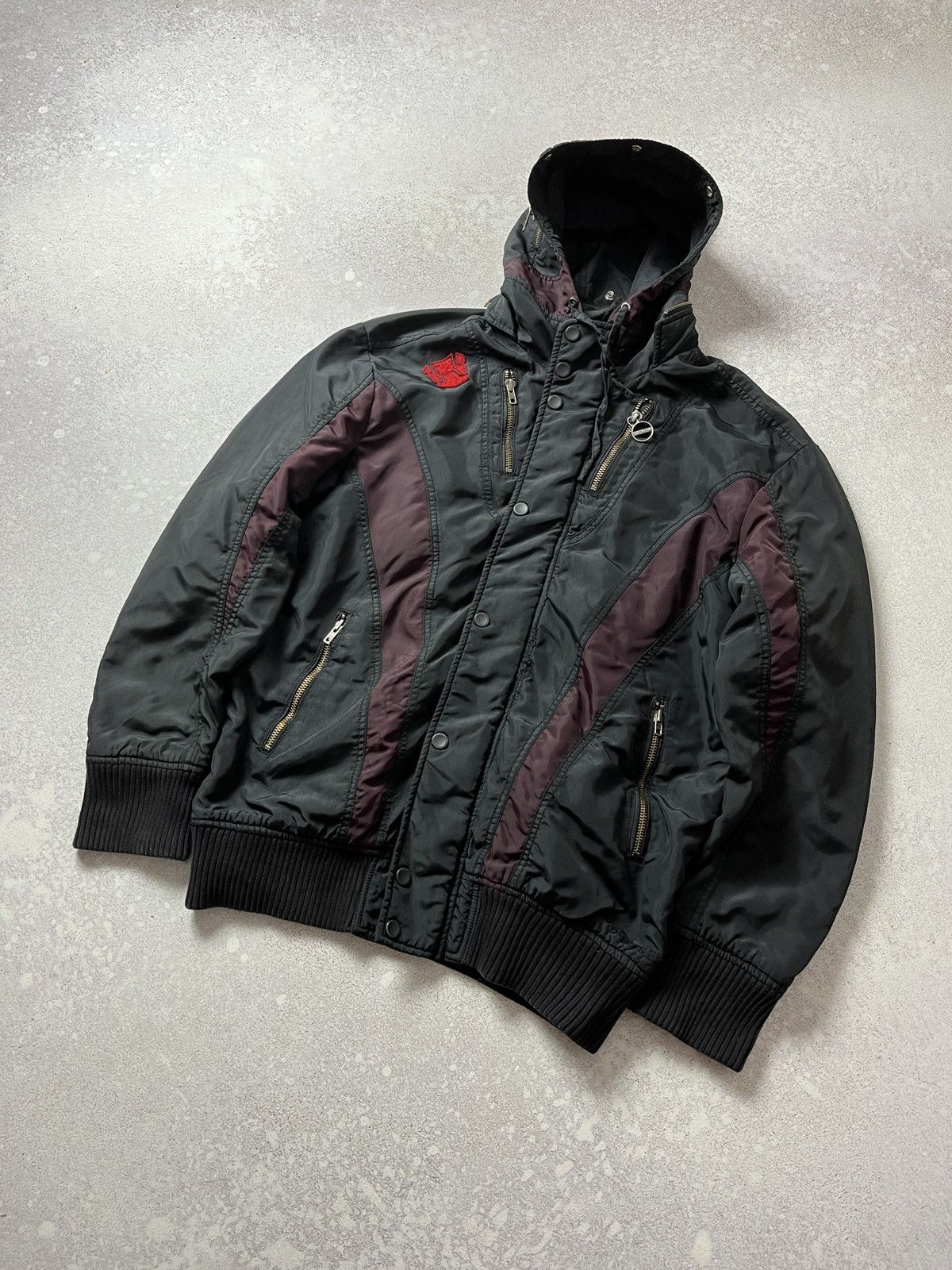 Diesel Vintage Diesel Moto Zipper Jacket With Hood Size US XL / EU 56 / 4 - 1 Thumbnail