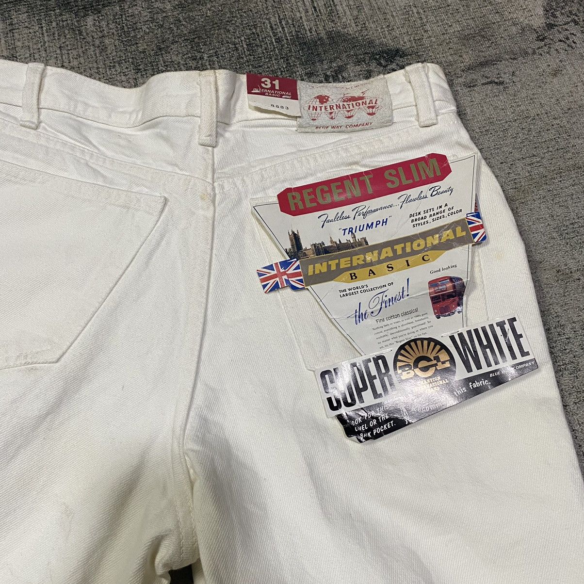 Japanese Brand × Jean Blue way Slim Fit Denim Jeans Pant Size US 31 - 6 Thumbnail