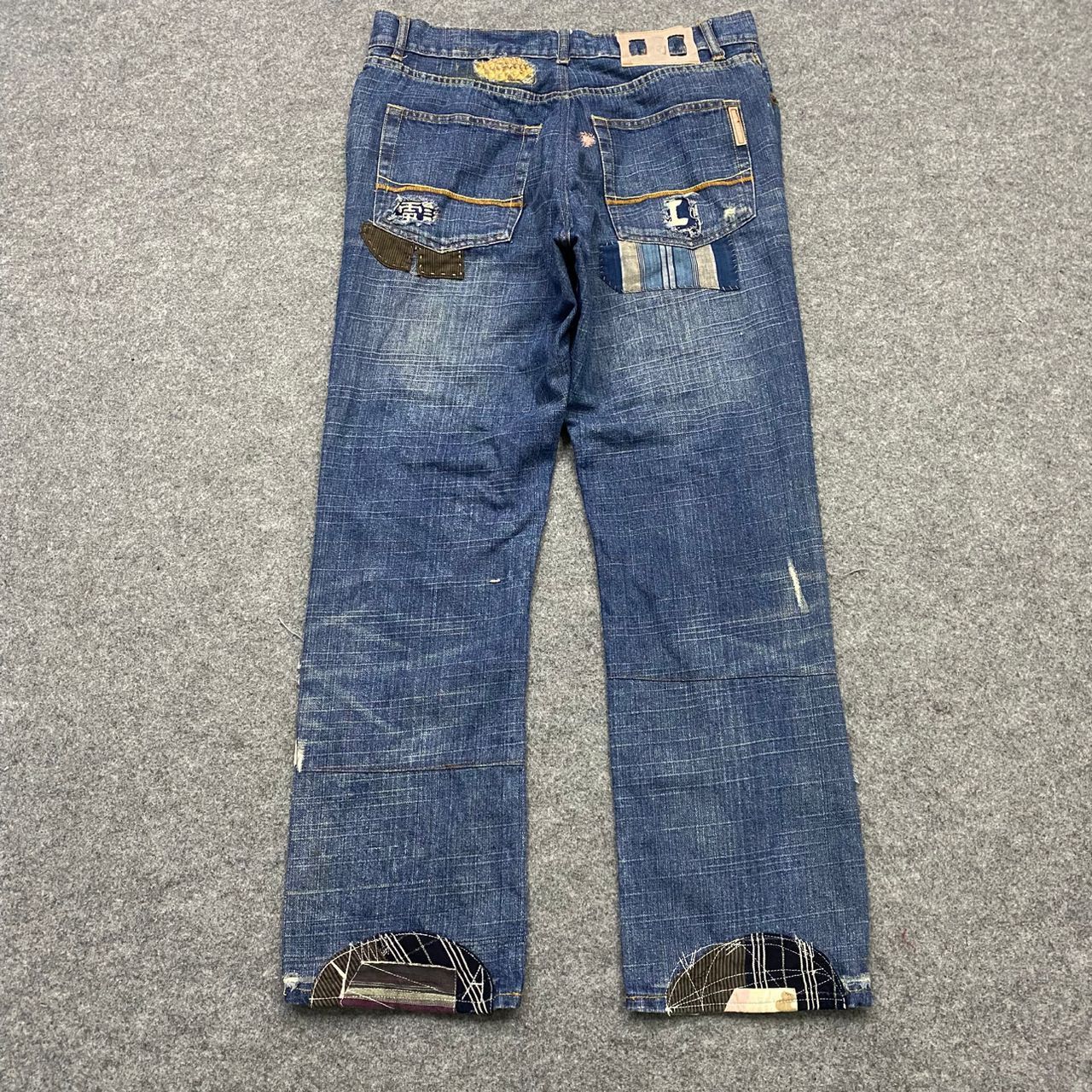 If Six Was Nine 💥Best Offer💥Vintage Ezra Fitch Patchwork Denim Size US 34 / EU 50 - 2 Thumbnail