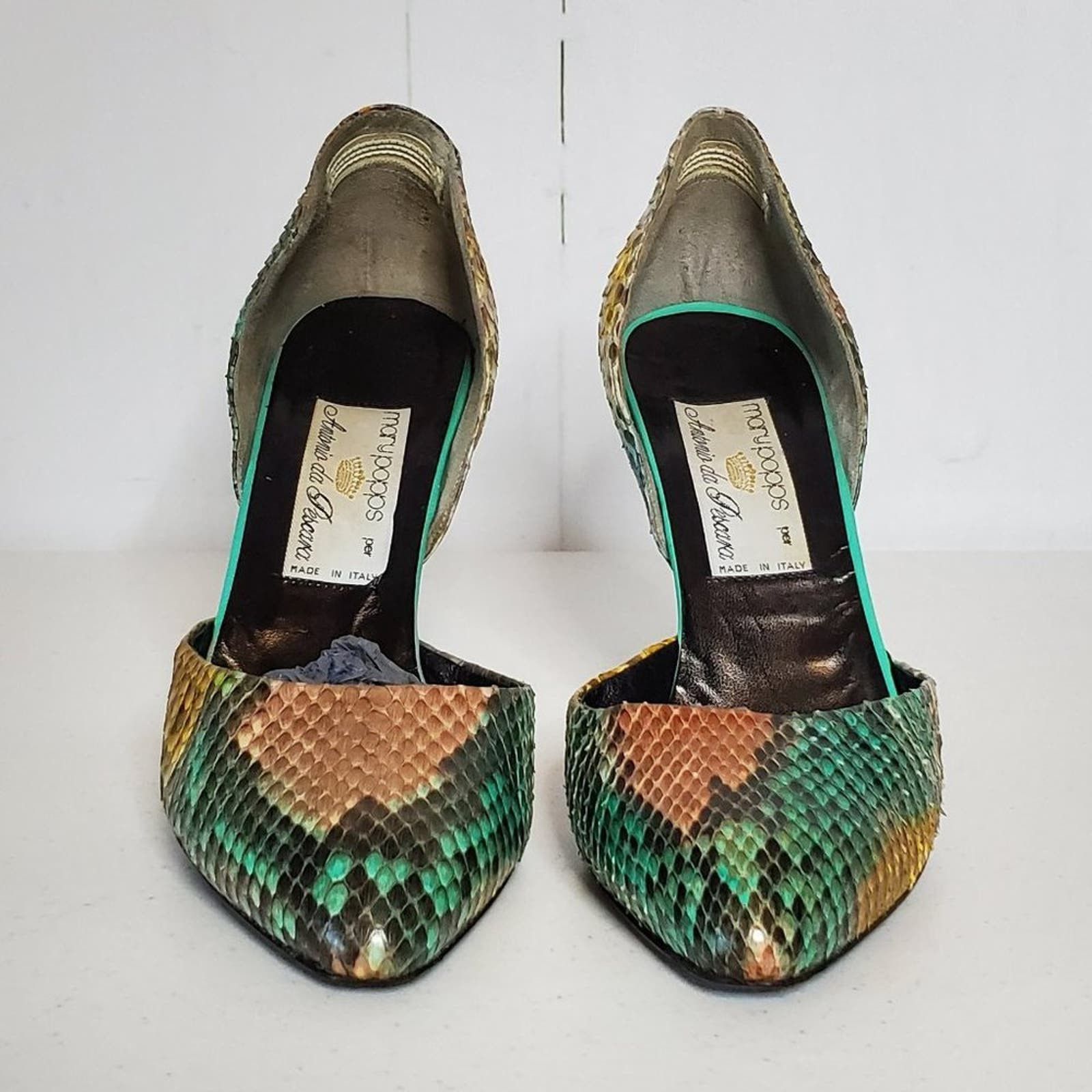 Designer Mary Popps by Antonio da Pescara Shoes 39B Size US 9 / IT 39 - 3 Thumbnail