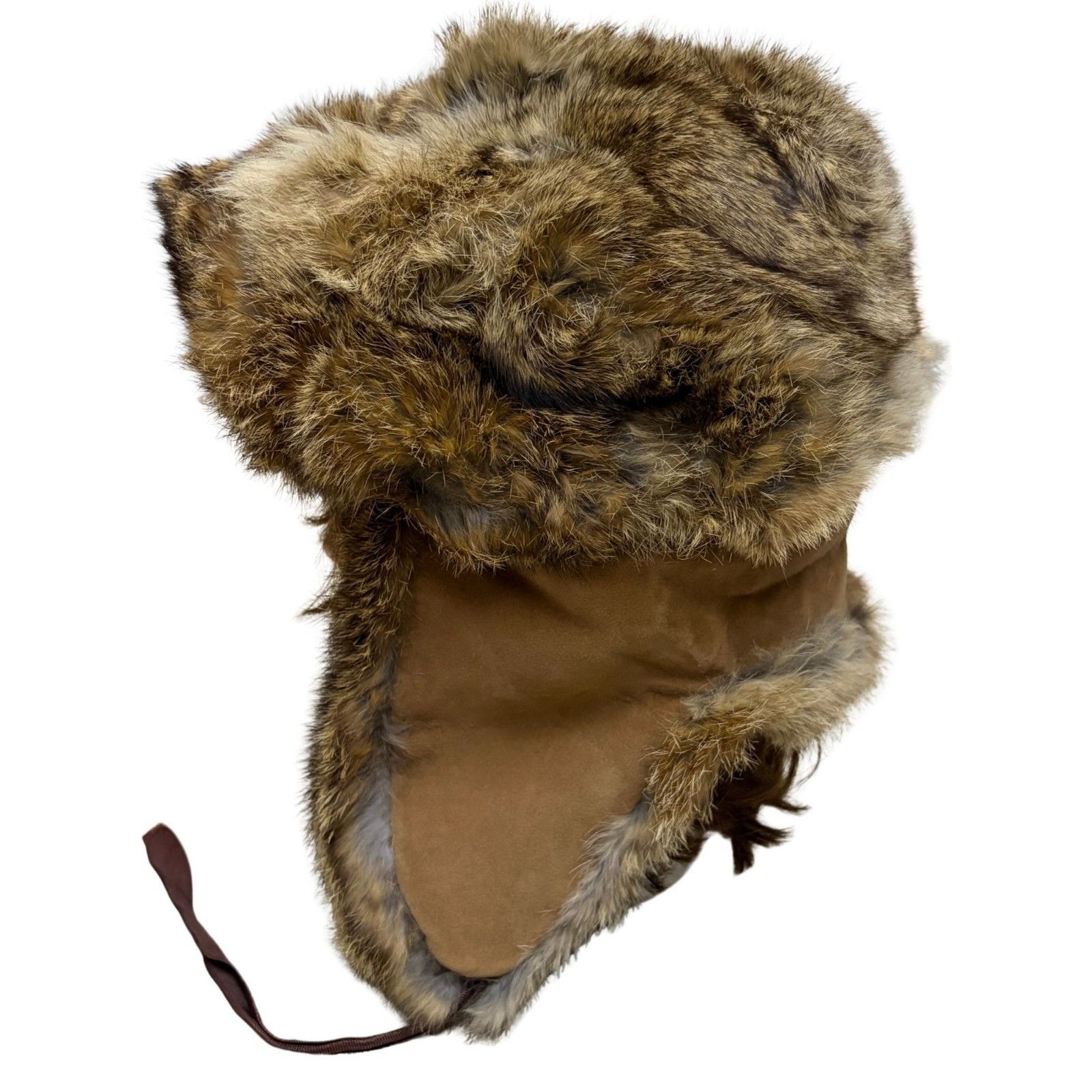 L.L. Bean Vintage RABBIT FUR LL BEAN Winter Trapper Hat Ushanka Small Size ONE SIZE - 4 Thumbnail