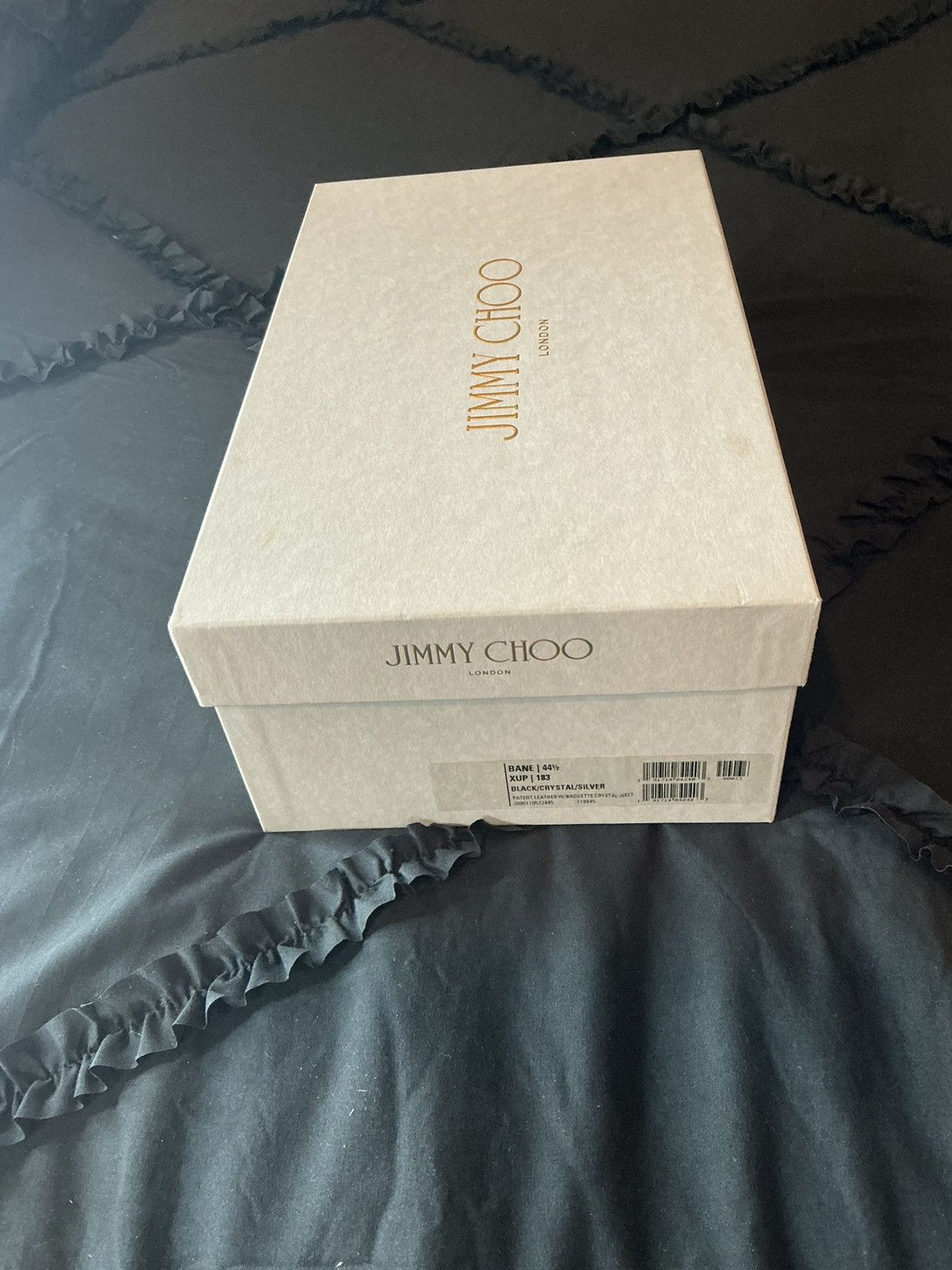 Jimmy Choo Versace Black Patent Espadrille Loafers Size US 11.5 / EU 44-45 - 1 Thumbnail
