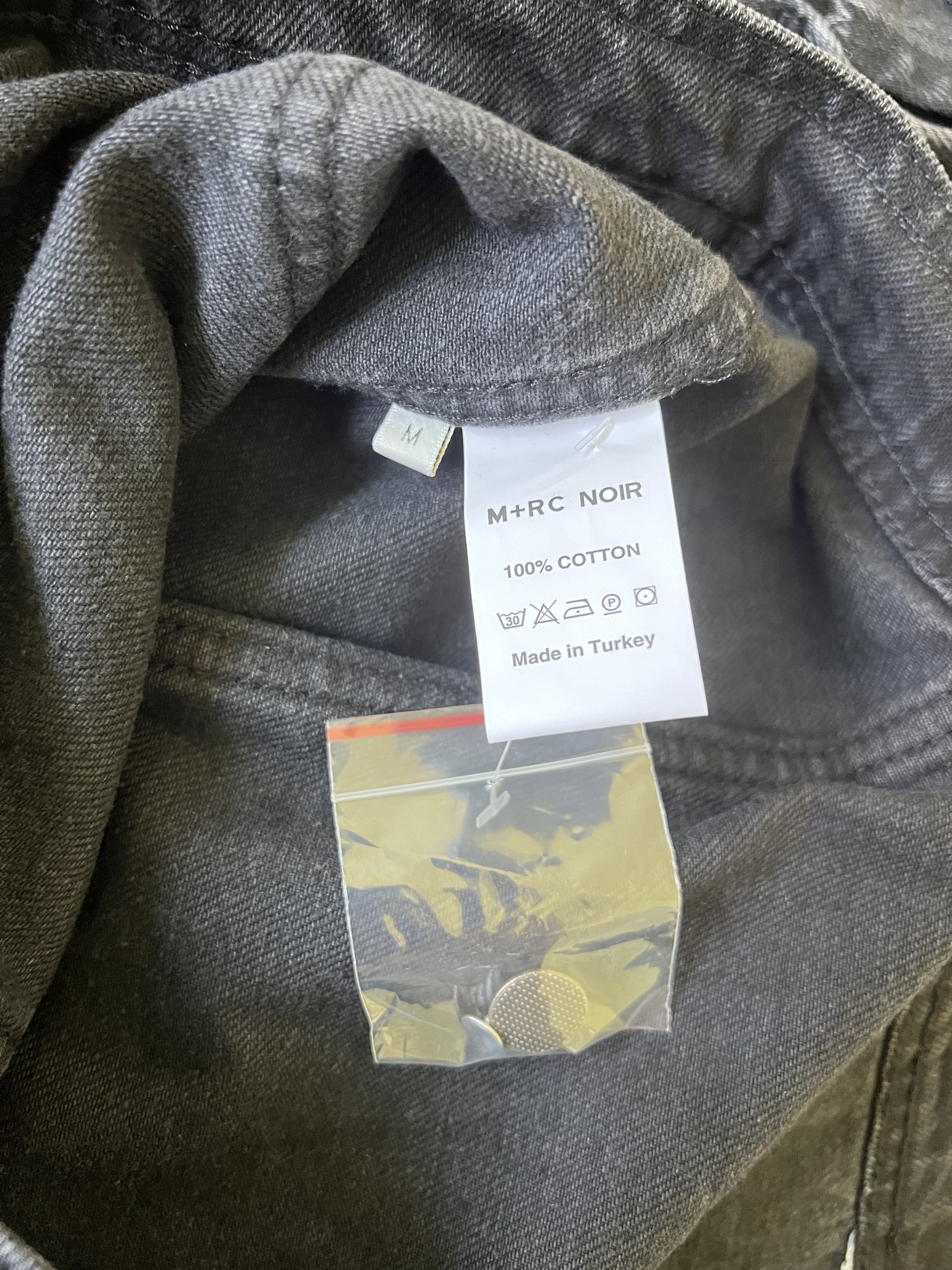 M+Rc Noir 💚 SS19 M+RC Noir Logo Denim Black Jacket Medium NEW Size US M / EU 48-50 / 2 - 10 Thumbnail