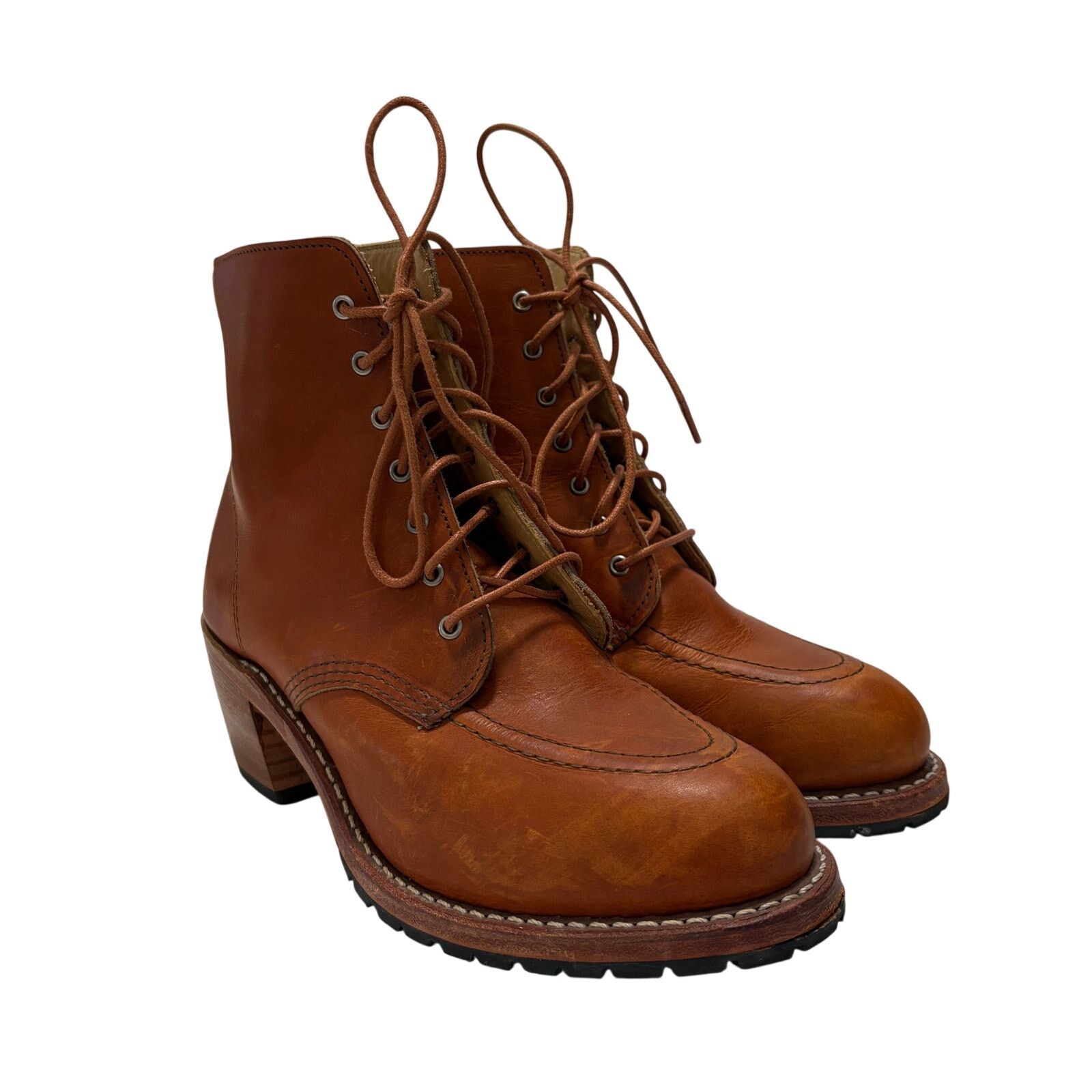 Red Wing Red Wing 3404 Leather Lace Oro Legacy Heritage Clara Boots Size US 8 / IT 38 - 1 Thumbnail