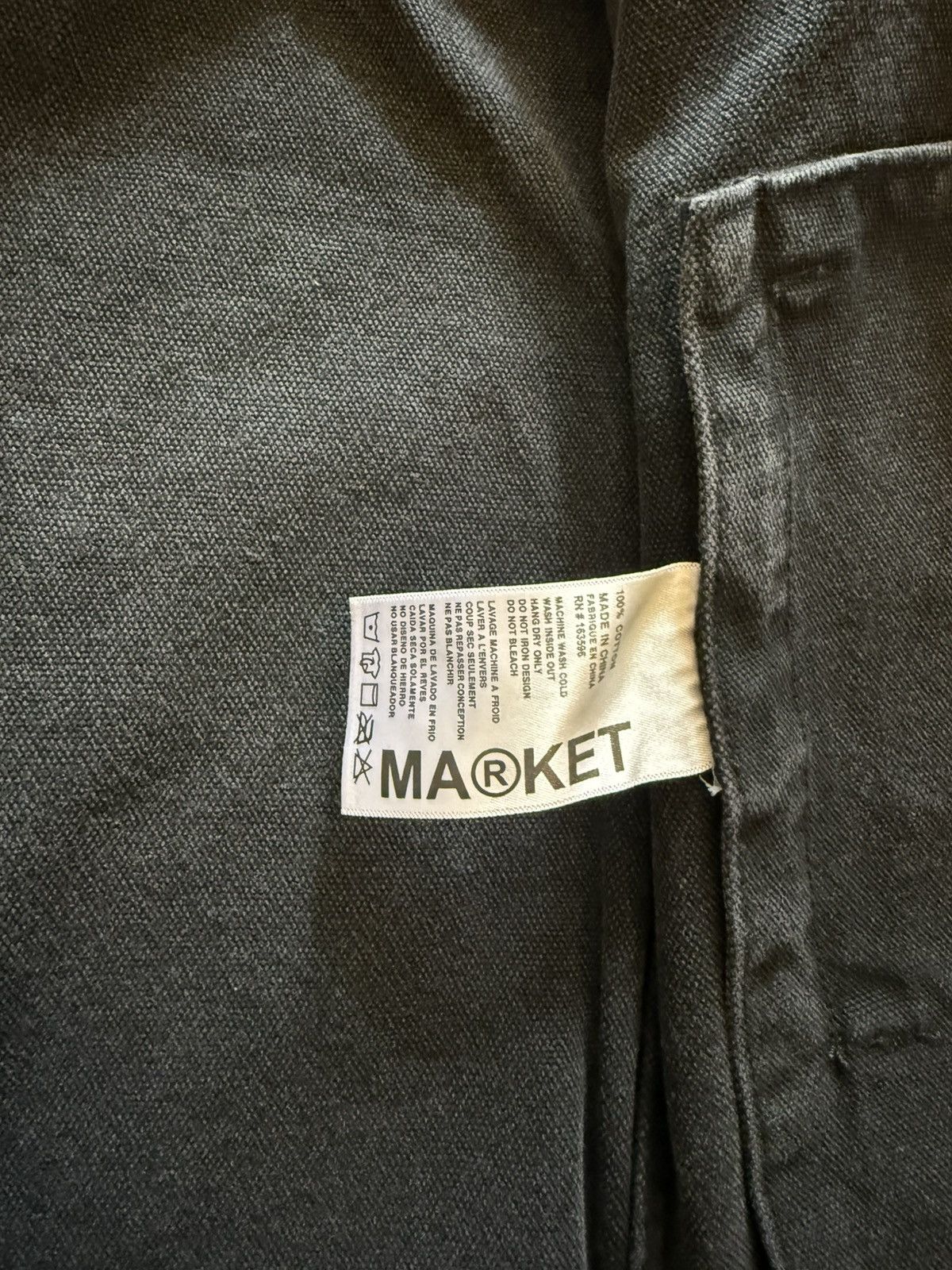 Market Market Studios Washed Black Canvas Zip Jacket – XL Size US XL / EU 56 / 4 - 5 Thumbnail