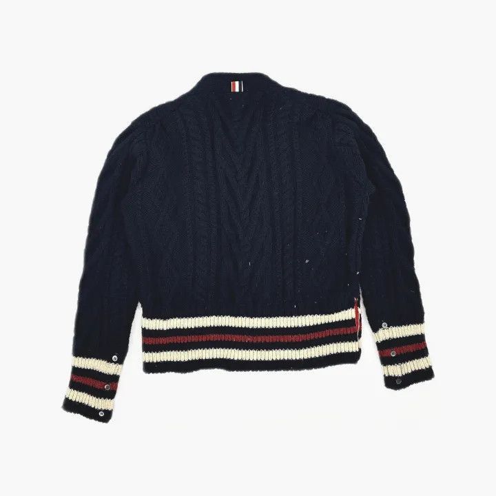 Thom Browne Thom Browne Wool Cardigan for Men in Blue -2507 Size US L / EU 52-54 / 3 - 2 Thumbnail