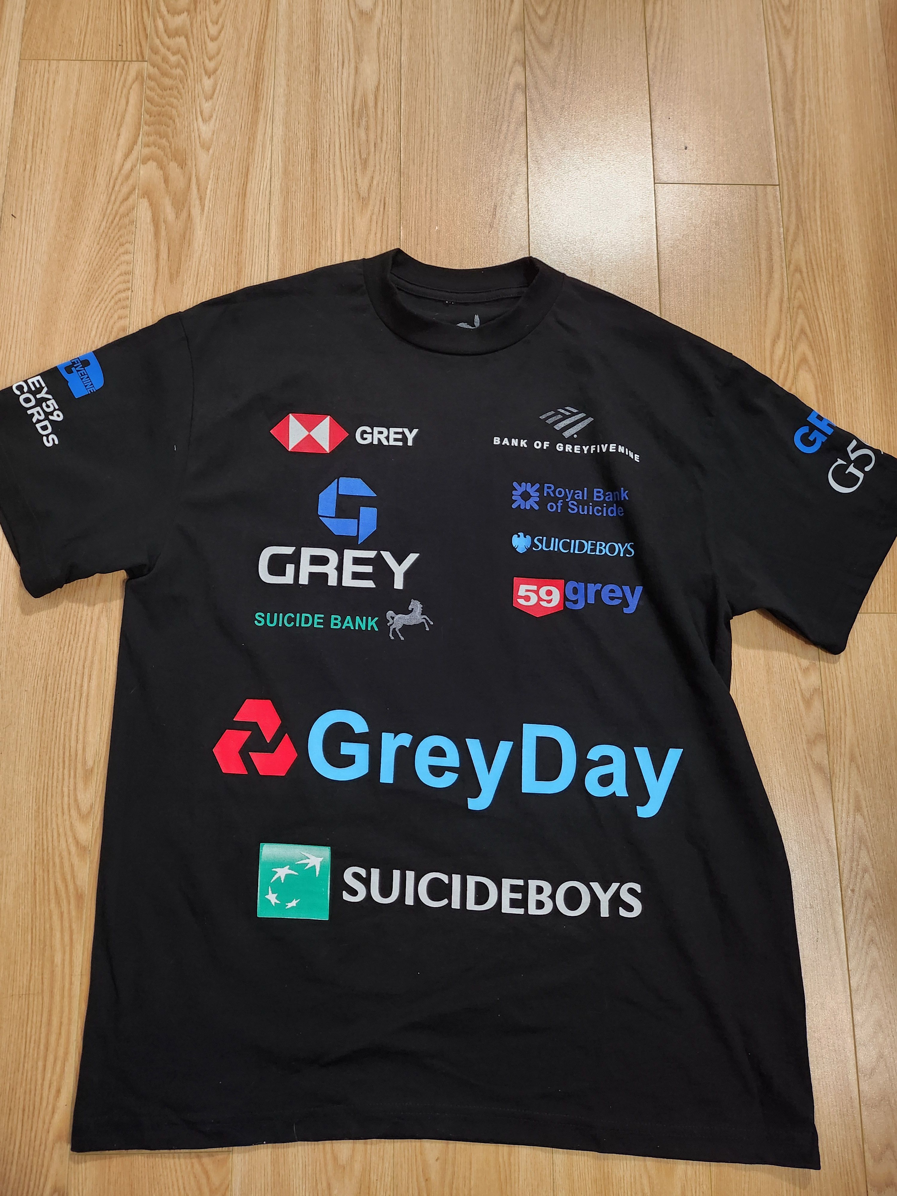 G59 Records $uicideboy$ greyday 2024 tour bank shirt | Grailed