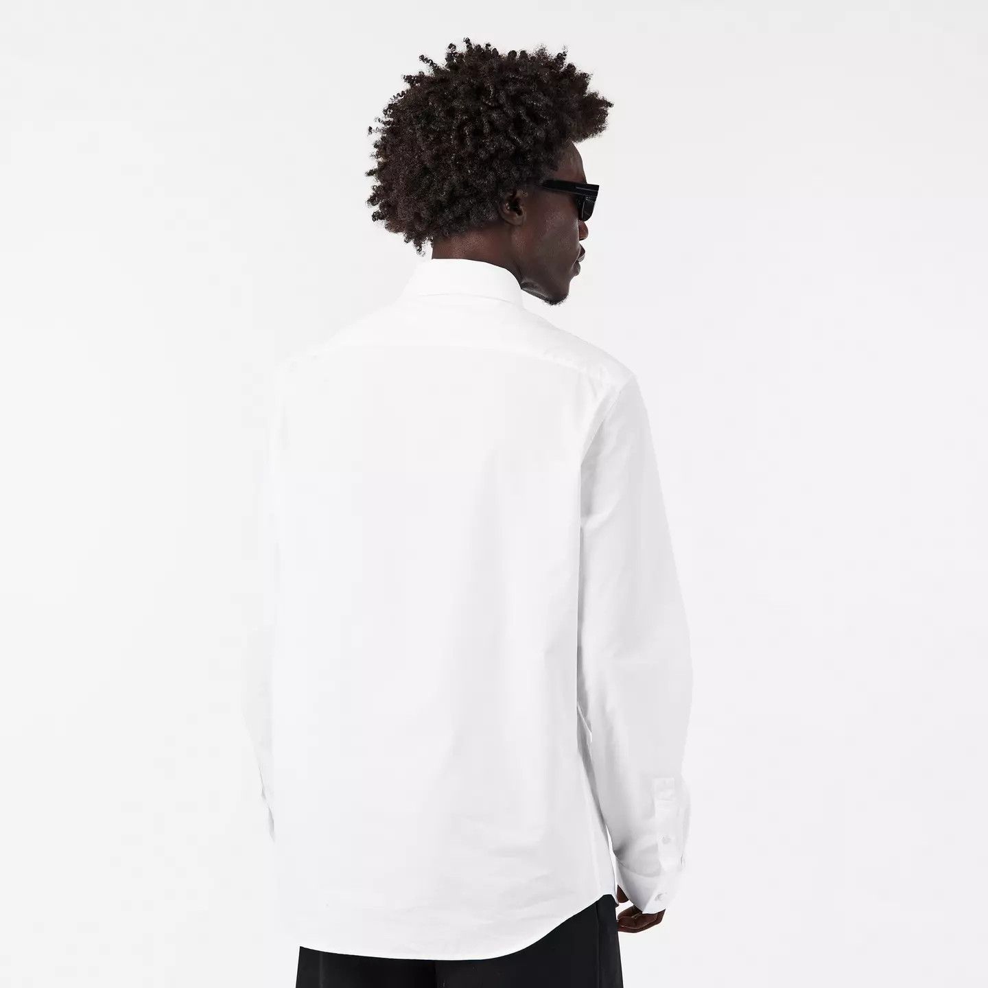 Balmain o1g2r1mq0426 Emblam Long Sleeve Plain Shirt in White Size US S / EU 44-46 / 1 - 4 Thumbnail