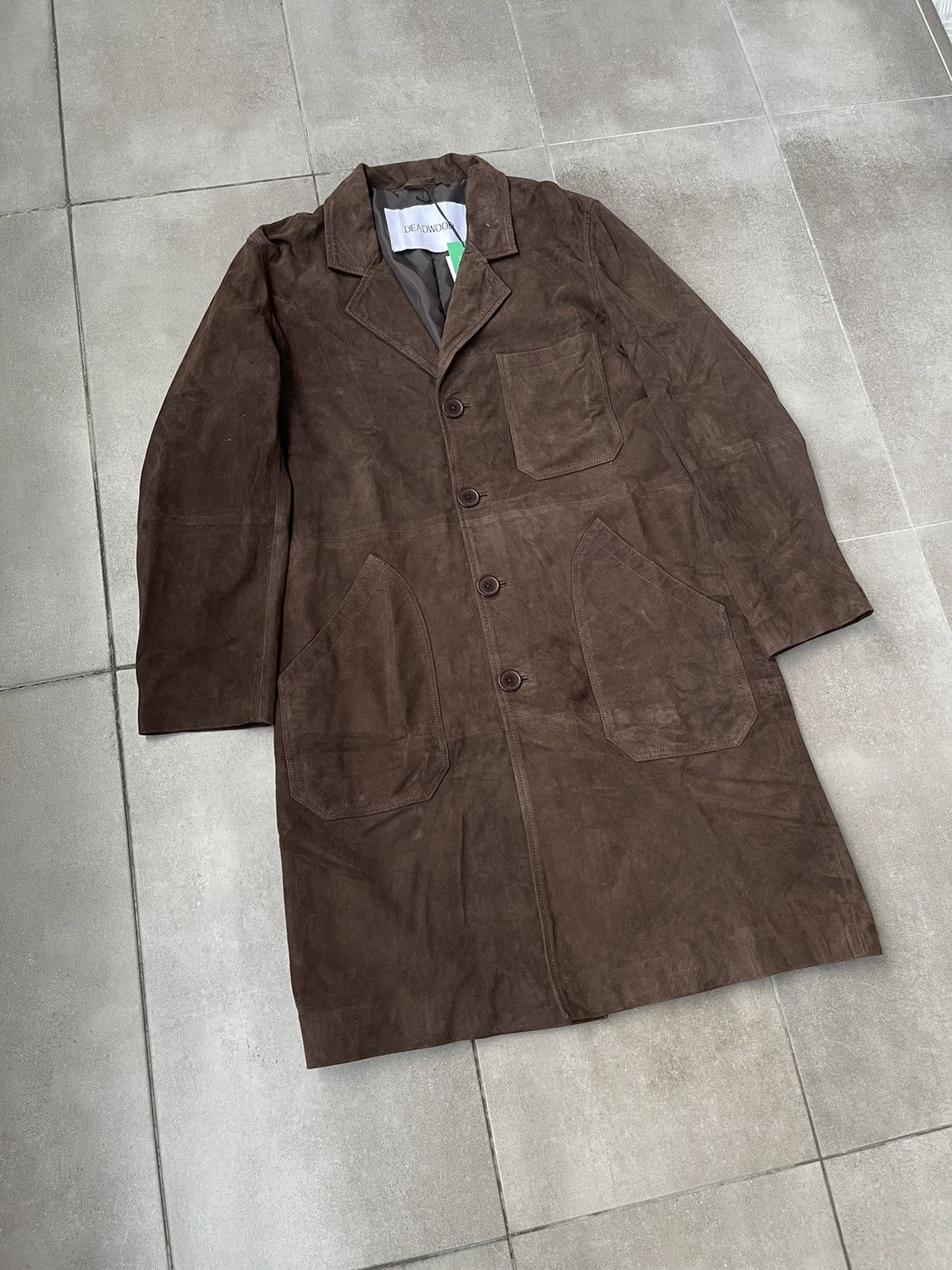 Deadwood !DS! SS23 Deadwood Painter Suede Leather Coat Size US M / EU 48-50 / 2 - 8 Thumbnail