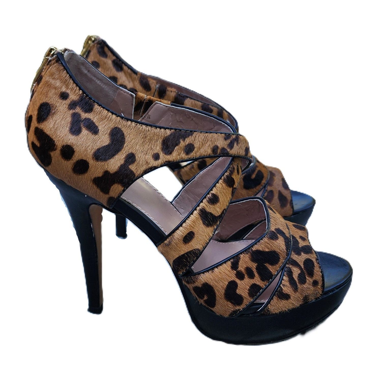Vince Camuto Vince Camuto Melva Leopard Calf Hair Stiletto Heels 7.5 Size US 7.5 / IT 37.5 - 2 Thumbnail