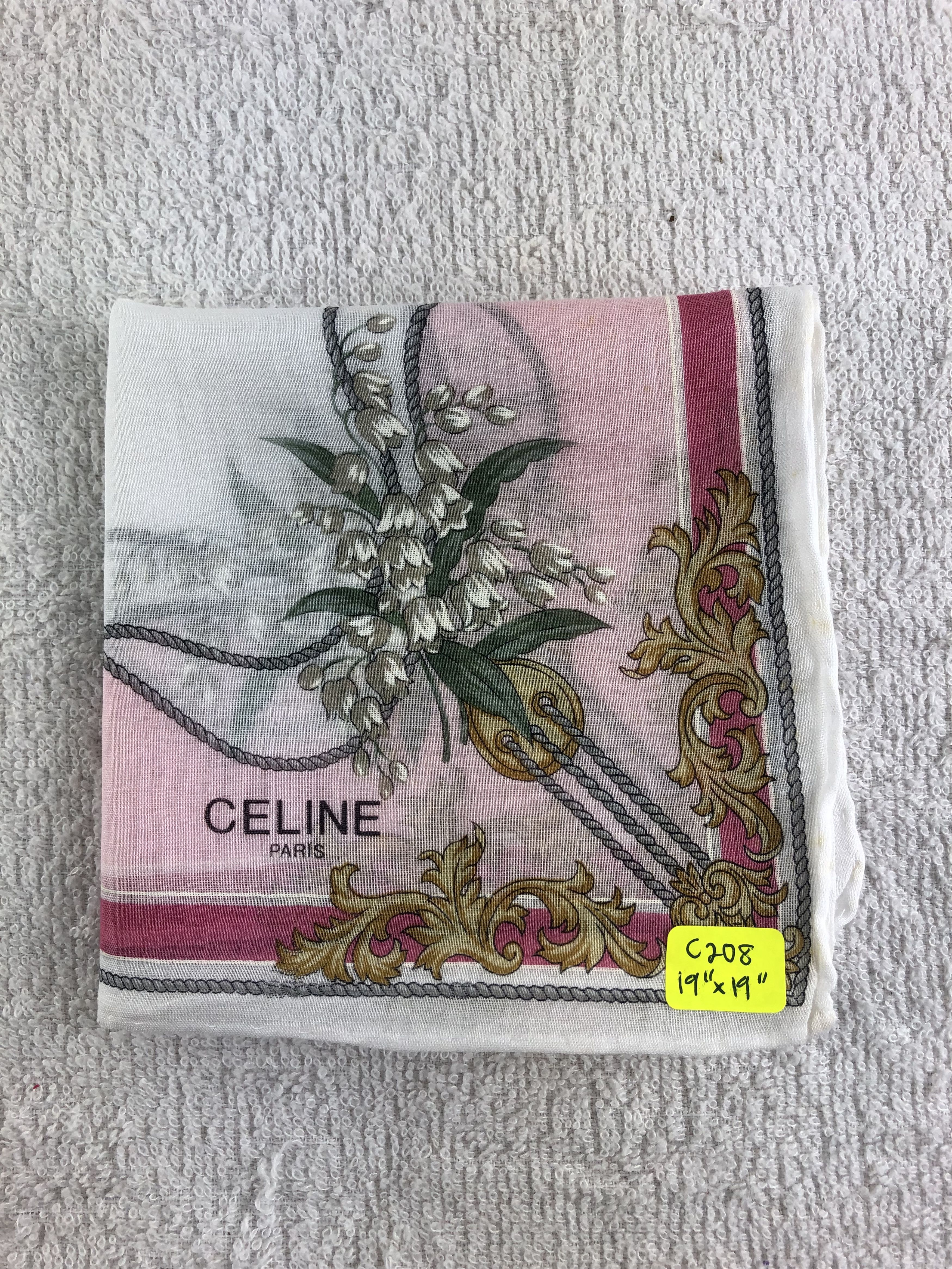 Celine Celine Handkerchief / Bandana / Neckerchief C208 Size ONE SIZE - 7 Thumbnail