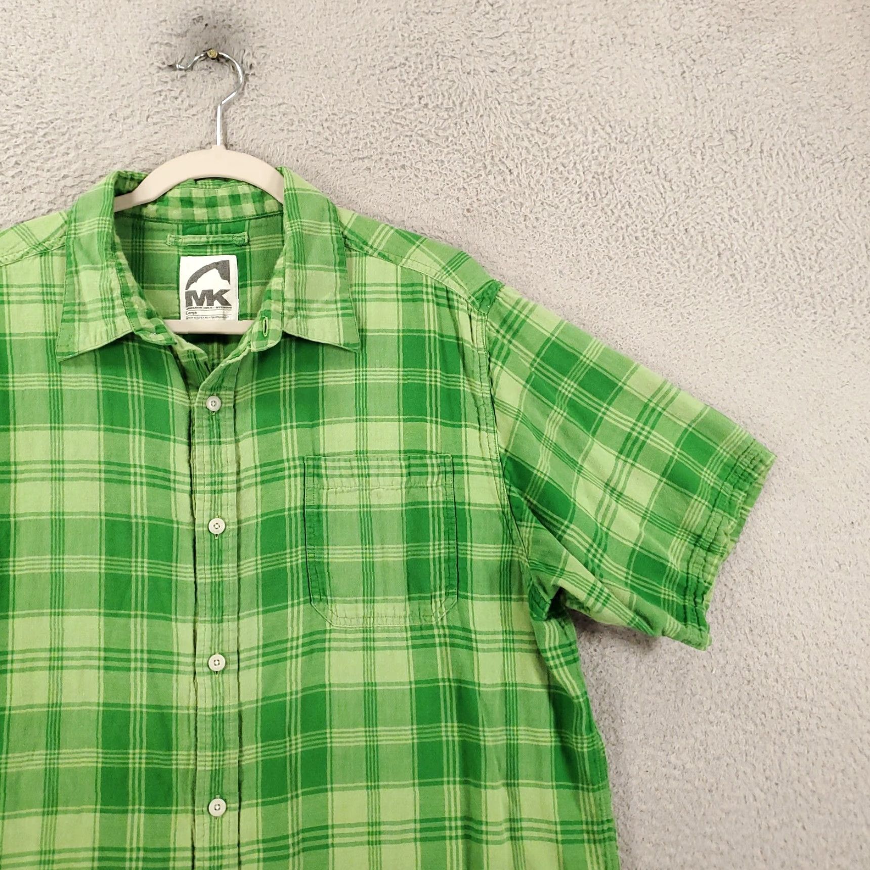 Mountain Khakis Vintage Yes Mountain Khakis Shirt Mens Large Green Plaid Button Up Short Sleeve Size US L / EU 52-54 / 3 - 3 Thumbnail