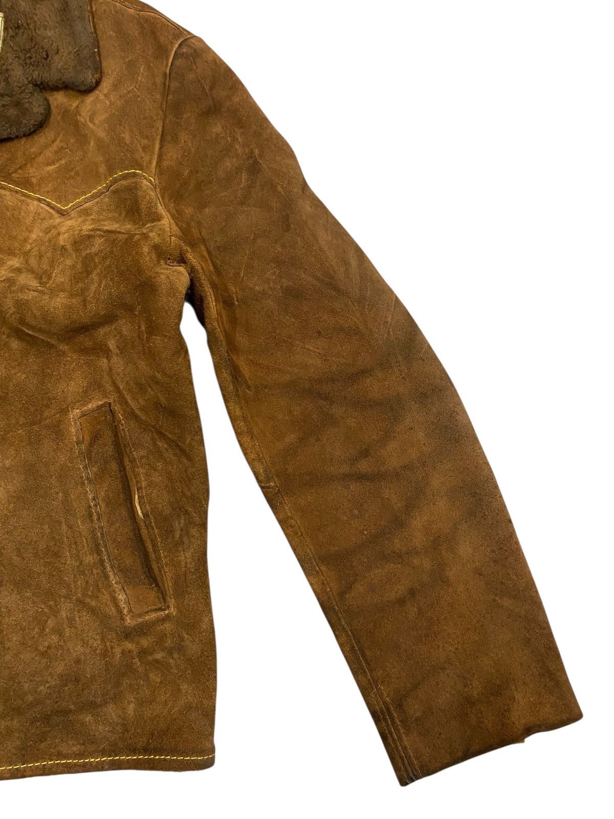 Vintage Vintage Pioneer Wear Suede Sherpa Jacket Western Rancher USA Size US M / EU 48-50 / 2 - 8 Thumbnail
