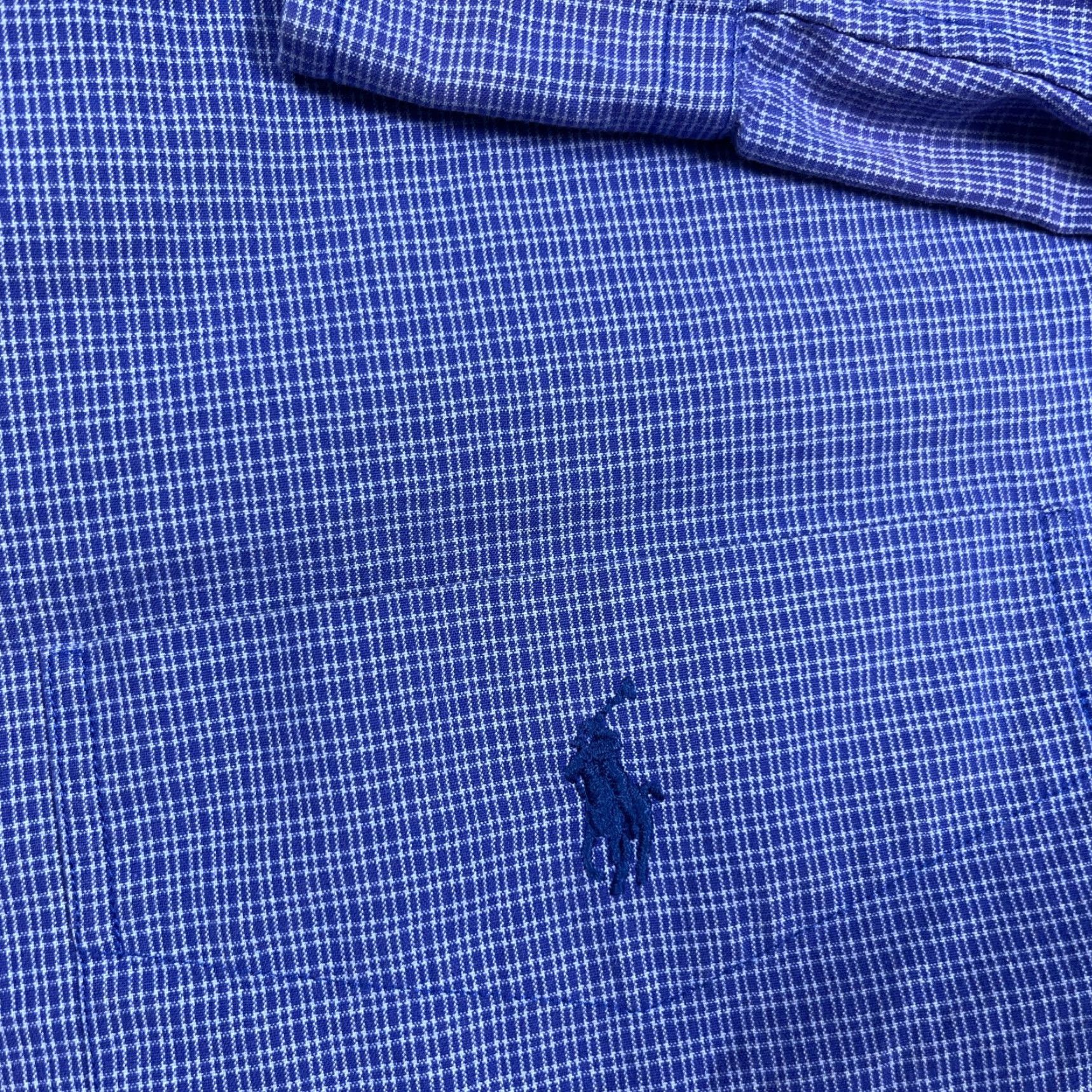 Ralph Lauren Ralph Lauren Shirt Men Large Blue Plaid Button Up Blake Dress Pocket Faded Worn* Size 42R - 7 Thumbnail