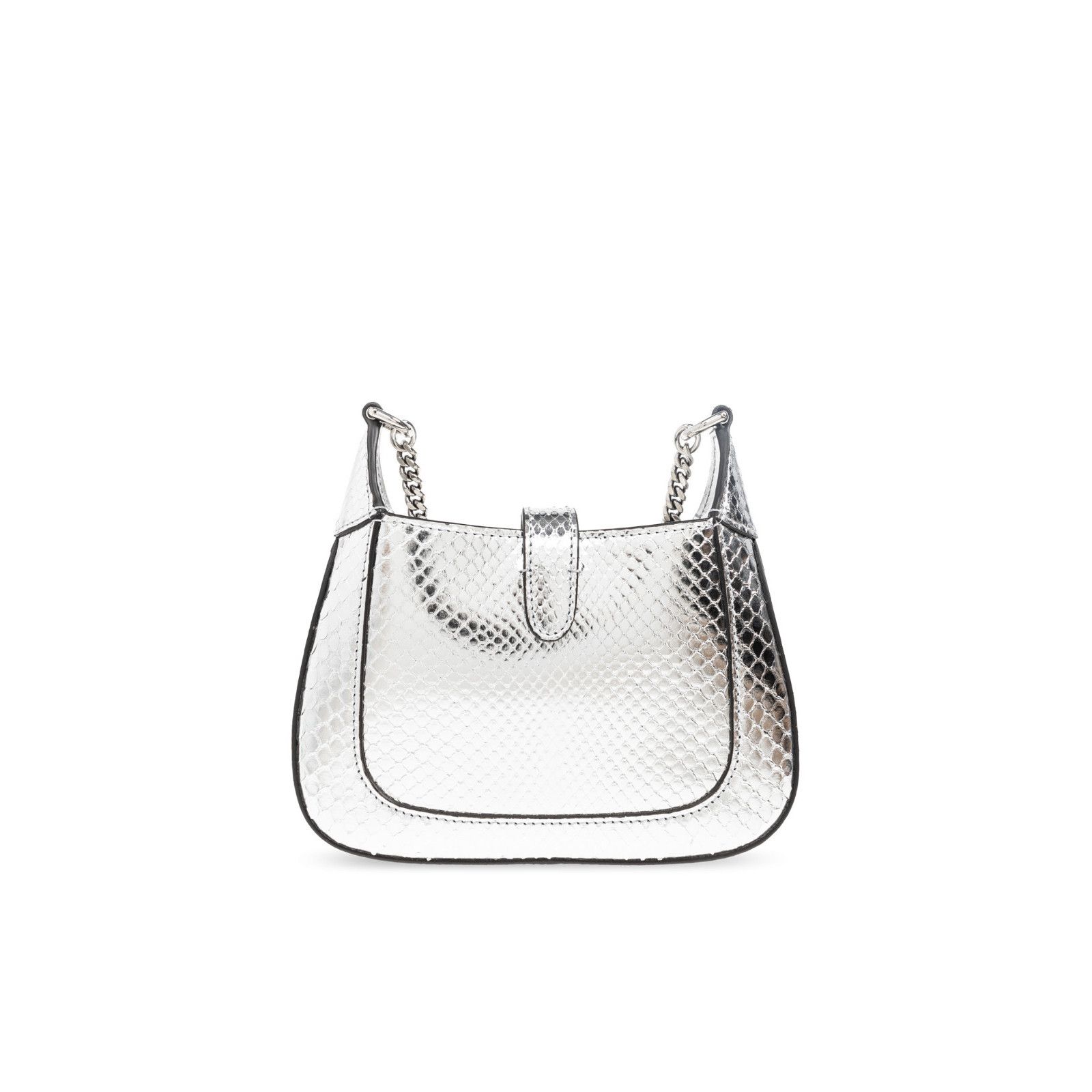 Gucci GUCCI Jackie Notte Silver Leather Shoulder Bag New & Authent Size ONE SIZE - 2 Thumbnail