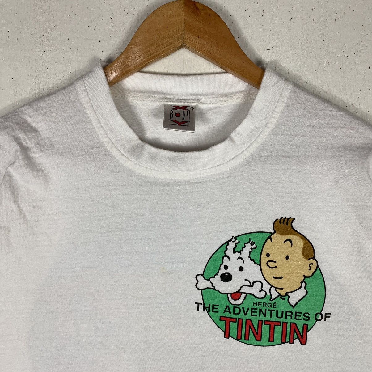 Vintage Vintage 90's TINTIN IN CONGO Comics Cartoon Graphic Tee Size US L / EU 52-54 / 3 - 6 Thumbnail