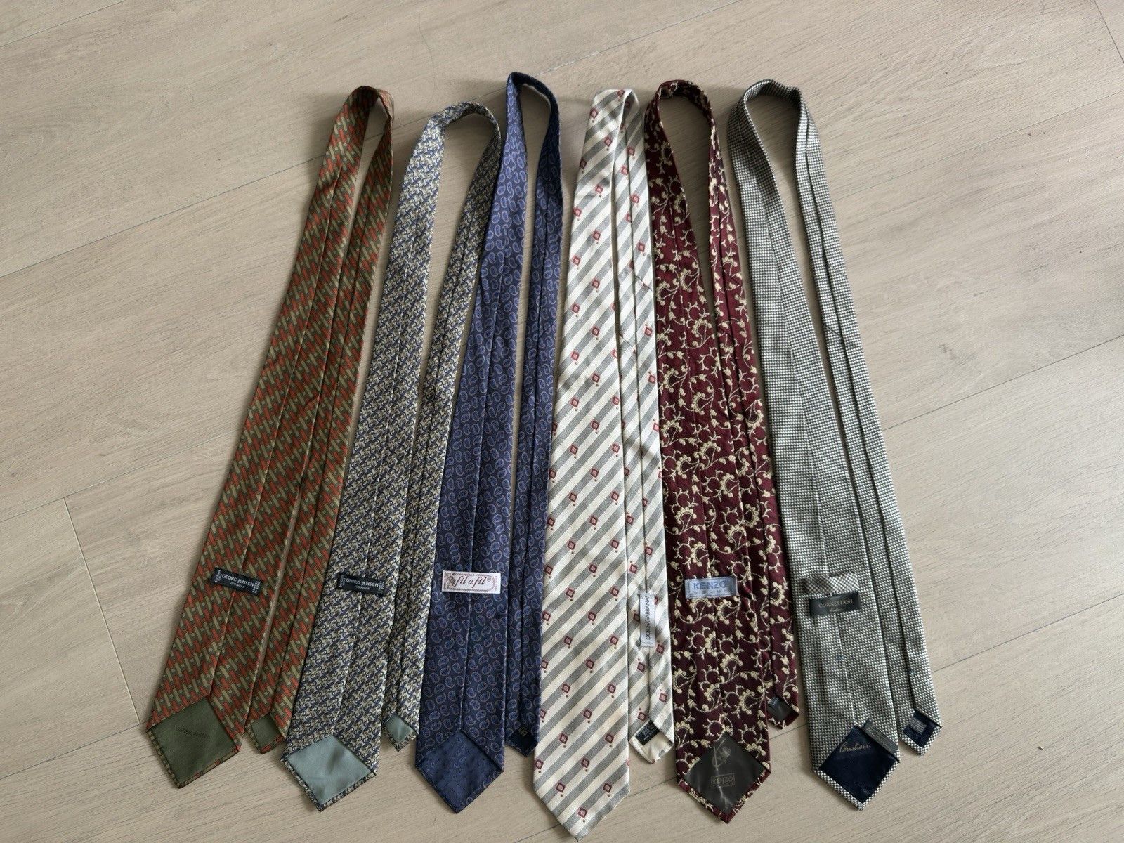 Dolce & Gabbana Set of 6 silk Tie Corneliani Dolce&Gabbana Kenzo Fil a fil Size ONE SIZE - 2 Thumbnail