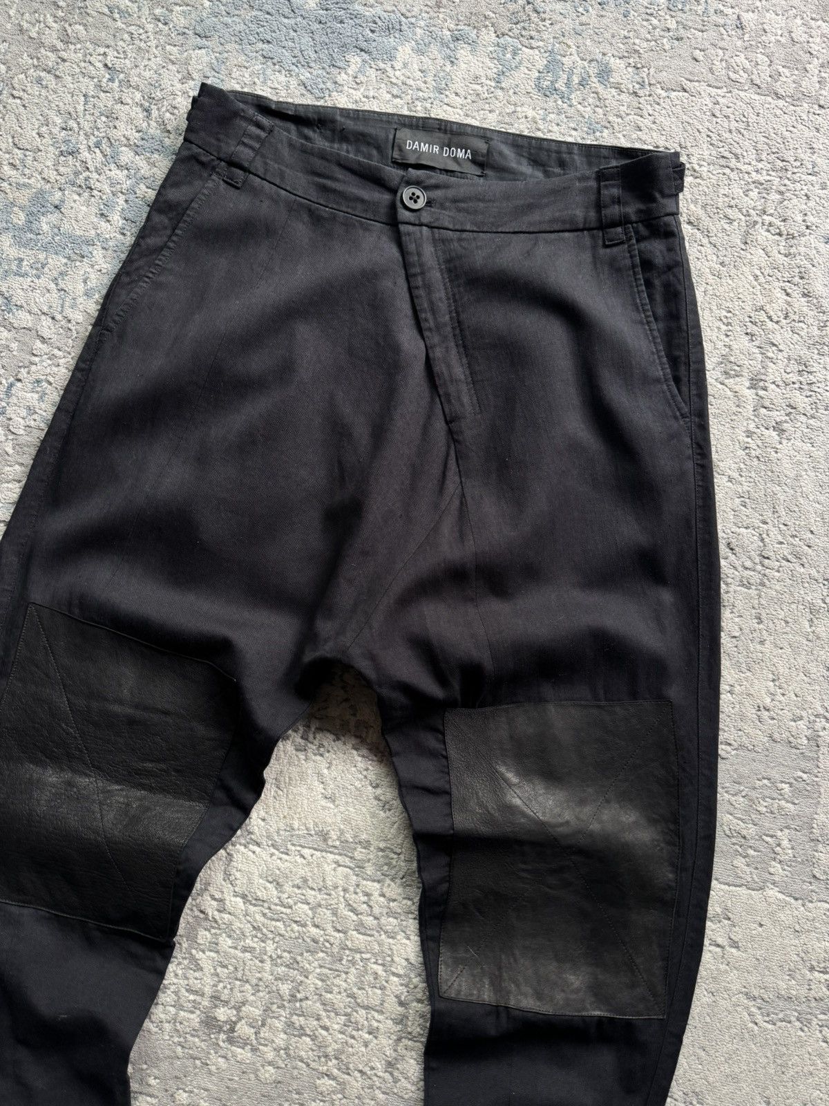 Damir Doma Damir Doma Linen/Leather Asymmetrical Pants Size 44 Size US 44 / EU 60 - 3 Thumbnail