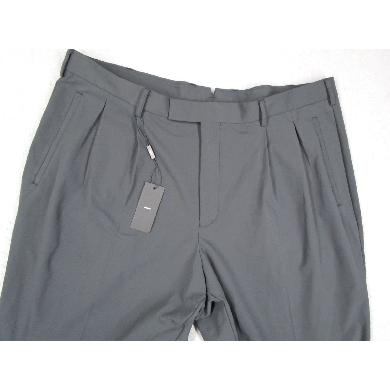 Vintage Sene Dress Pants Mens 40 Gray Pleated Front Office 40x33 Regular Straight 5-Pocket Dry Clean Only Brand: Sene Mens Dress Pants Gray Solid Size US 40 / EU 56 - 2 Thumbnail