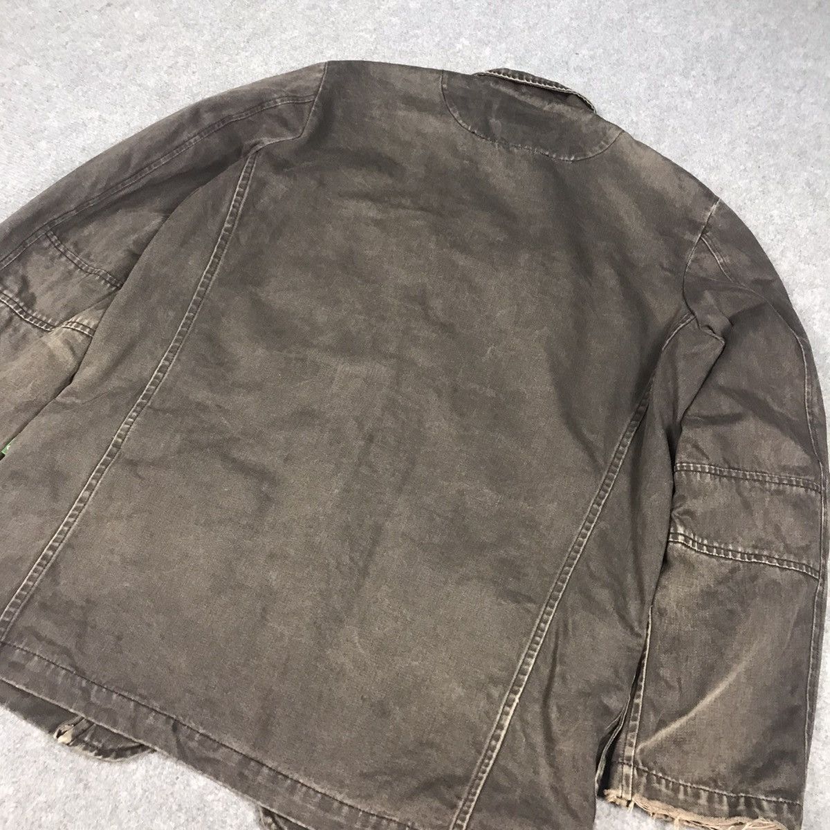 Japanese Brand 291295 Homme Snap button Faded style jacket Size US L / EU 52-54 / 3 - 9 Thumbnail