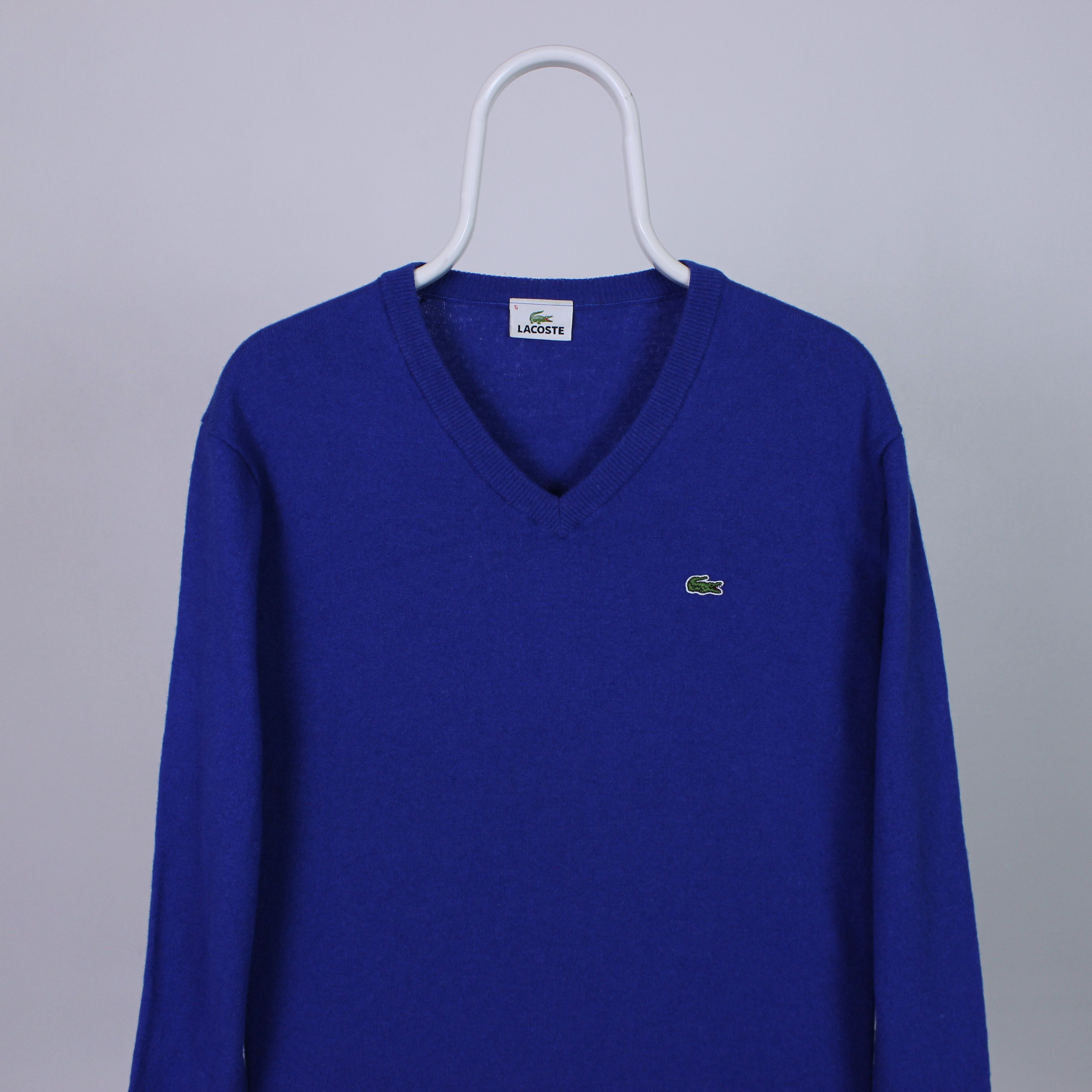 Lacoste Lacoste sweater wool pure blue M L 5 vintage Size US L / EU 52-54 / 3 - 1 Thumbnail