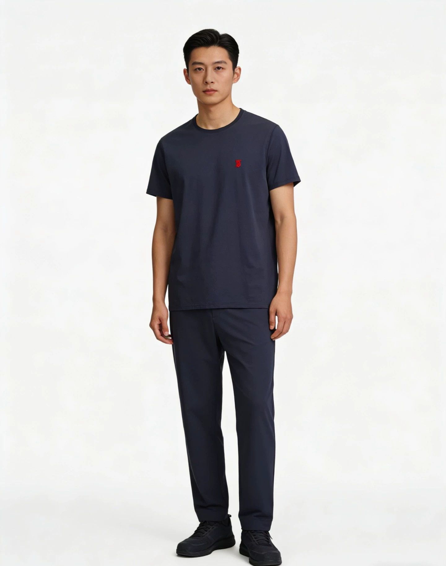 Burberry BURBERRY Navy Blue 2XL Short Sleeve T Red TB Embroidery Size US XXL / EU 58 / 5 - 1 Thumbnail