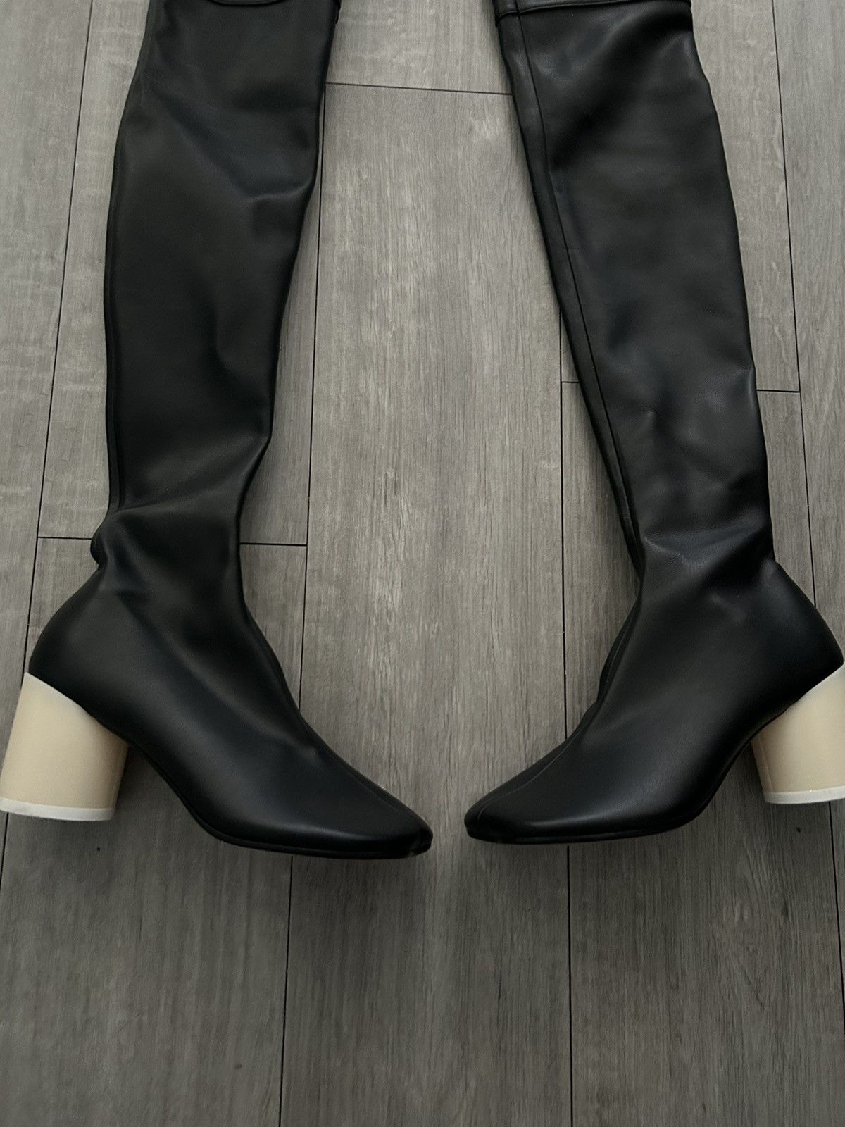 Maison Margiela MM6 Maison Margiela Slip On Knee-High Boots Size US 4.5 / IT 34.5 - 1 Thumbnail