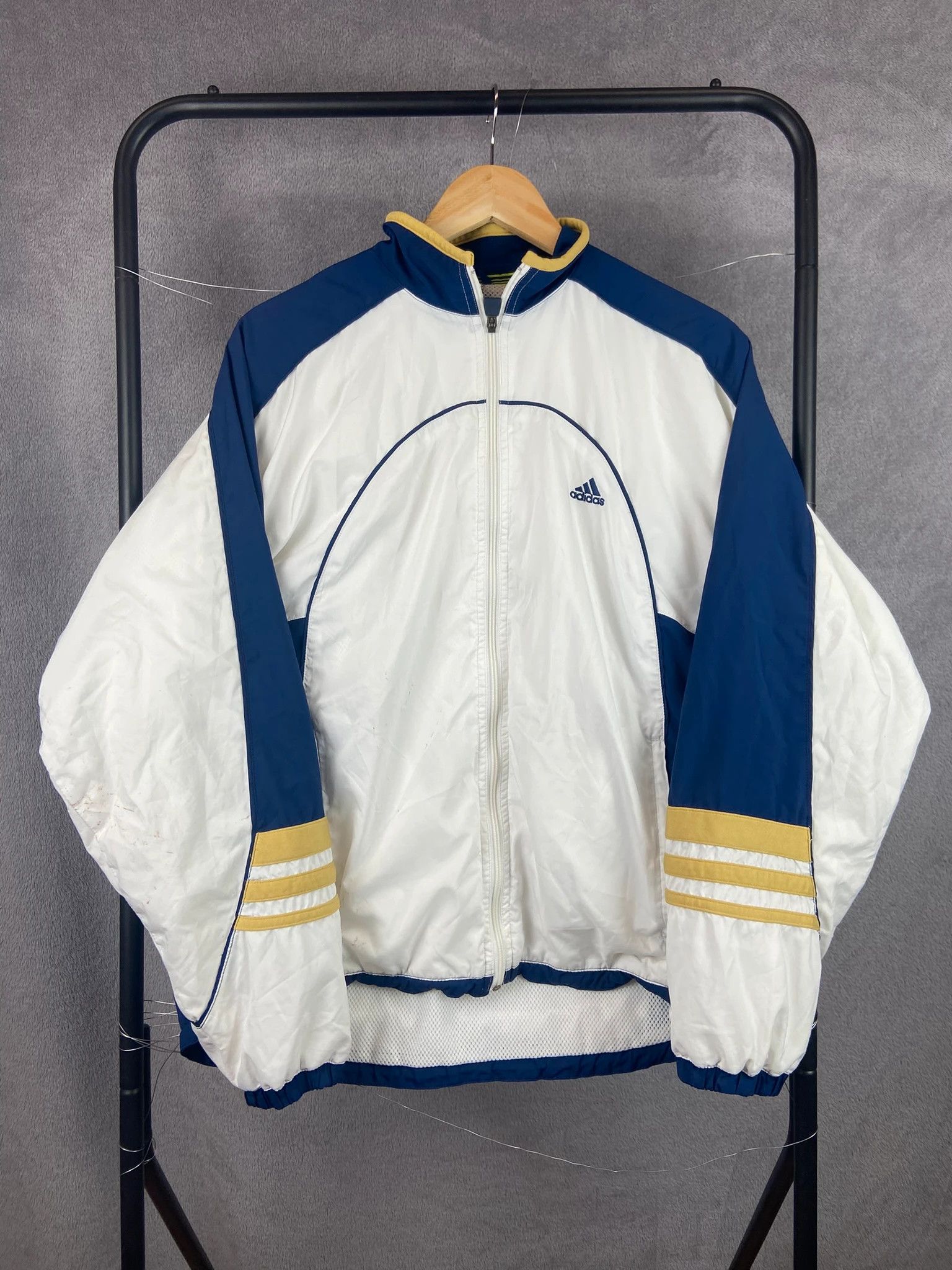 Adidas Track Jacket Adidas Vintage Y2K Streetwear High End Spellout Size US L / EU 52-54 / 3 - 1 Thumbnail