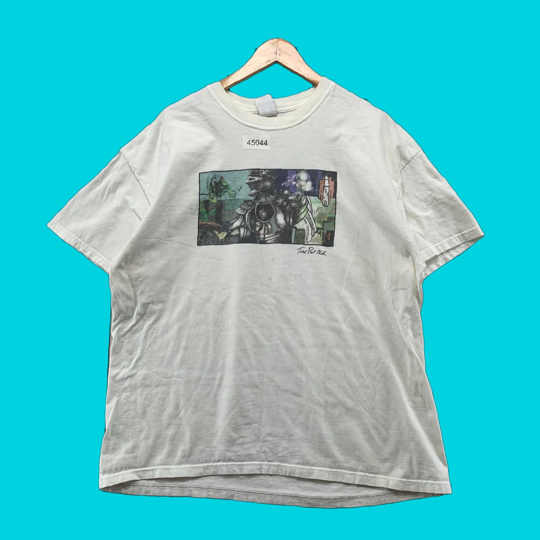 Hanes VINTAGE Nike Shirt Mens Large White 2006 Music Tour Concert Big Head Todd Monster Shirt Size US L / EU 52-54 / 3 - 1 Thumbnail